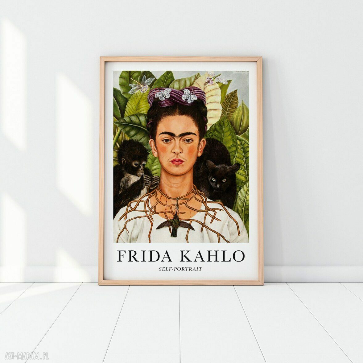 Frida Kahlo Self Portrait - plakat 50x70 cm do wyrazistej aranżacji
