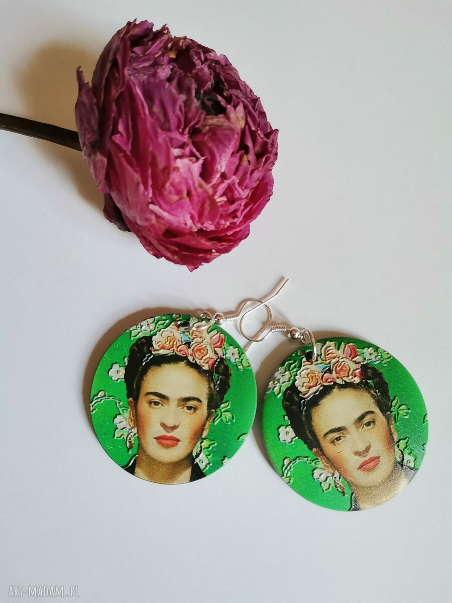 Kolczyki Frida dwustronne - lekkie pióra boho etno