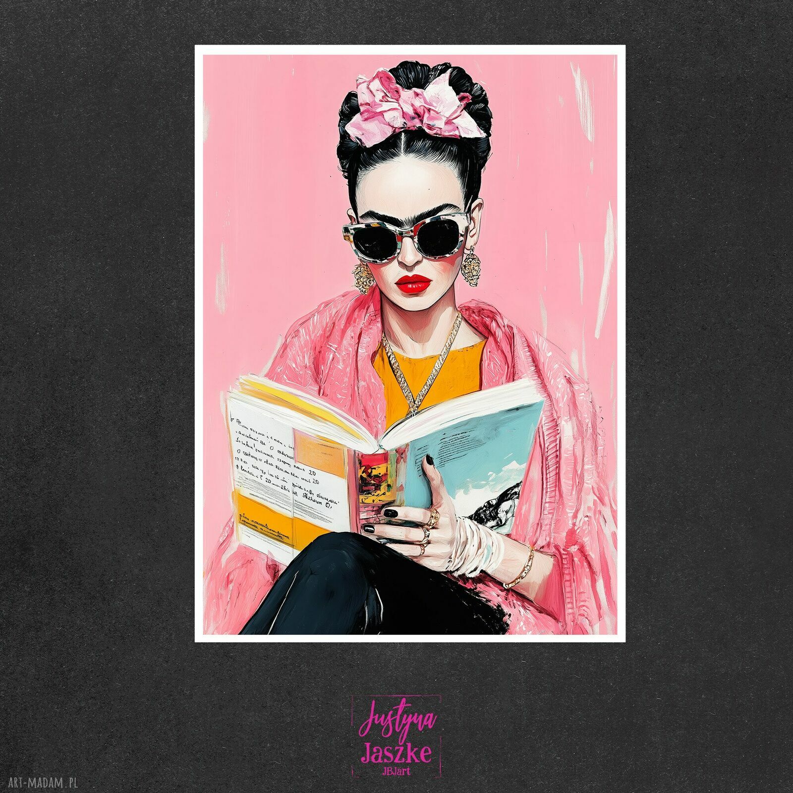 Frida - zestaw 9 grafik 13x18 cm (plus 1 gratis) z białym marginesem ok. 3 mm