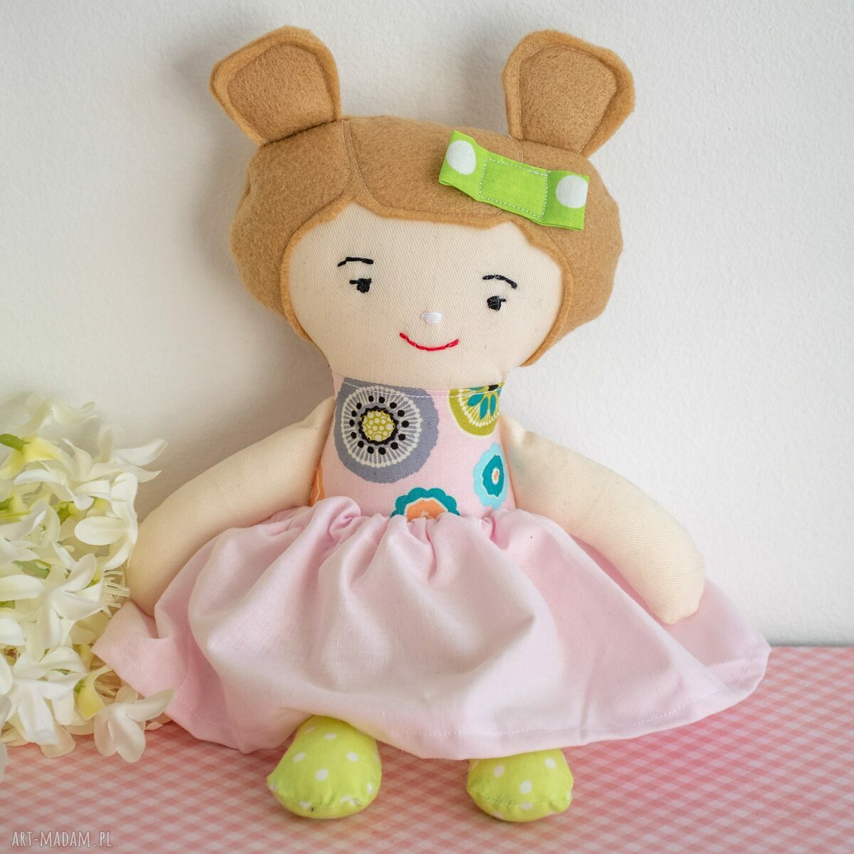Lalka Fruzia Helenka 25 cm - szmacianka dla dziewczynki z zdejmowaną spódniczką