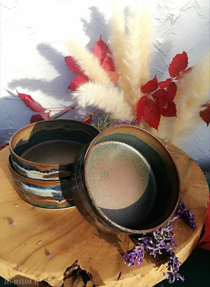 Komplet miseczek Gaia - ceramiczna wariacja (zestaw 3 szt.)