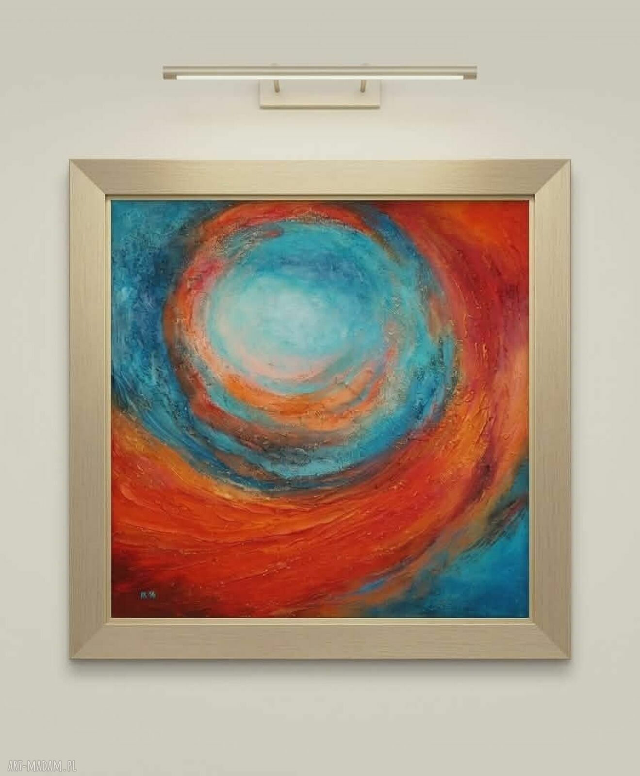 Obraz akrylowy 'Galaktyka' 60 x 60 cm - abstrakcja na płótnie do powieszenia