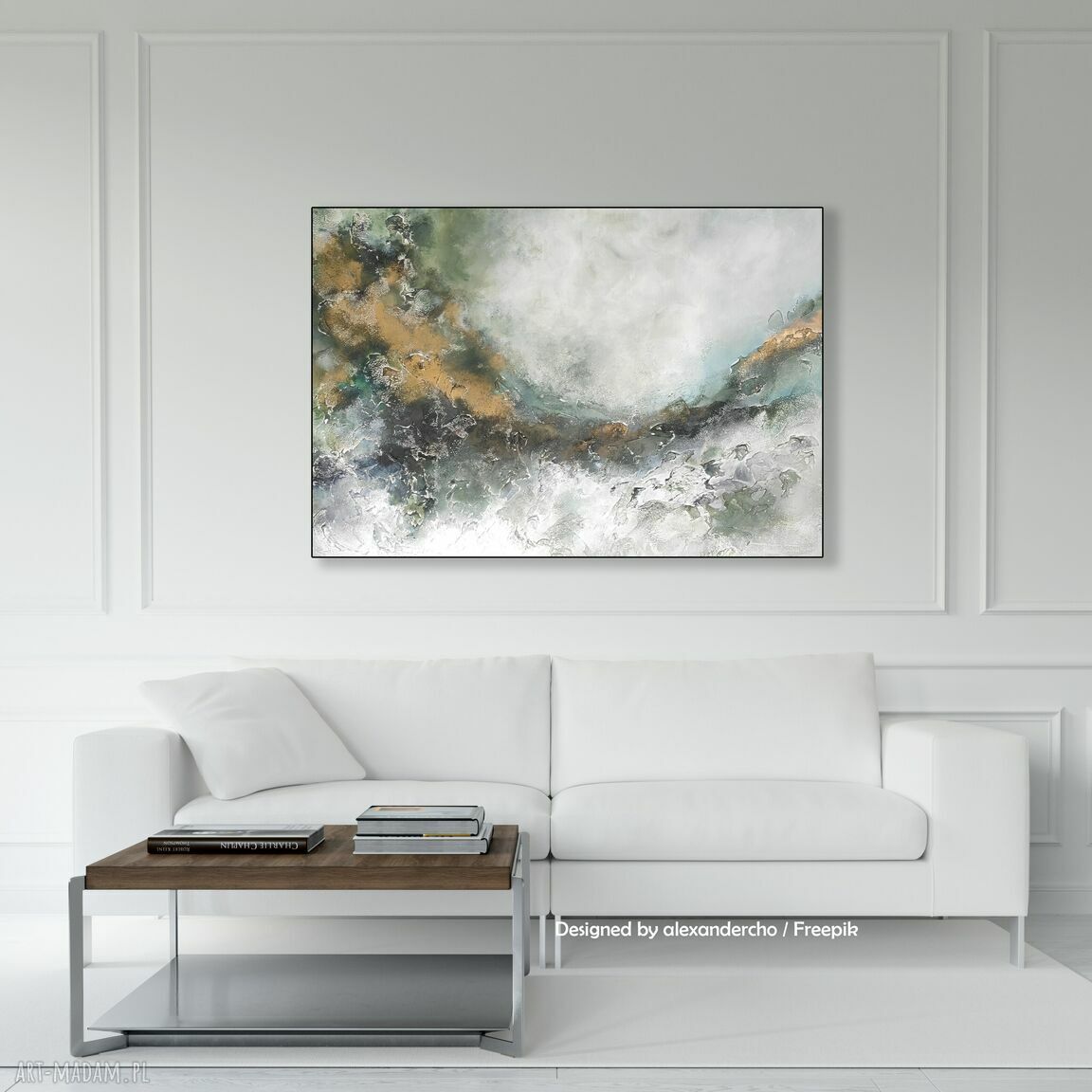 ABSTRAKCJA Garden - obraz ręcznie malowany 70x100 cm na płótnie