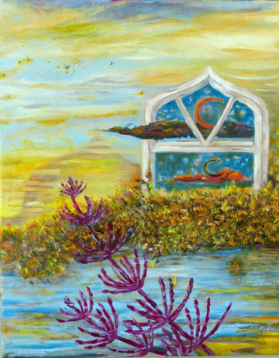 Gdzie rośnie skrzyp - obraz olejny 30 x 40 cm