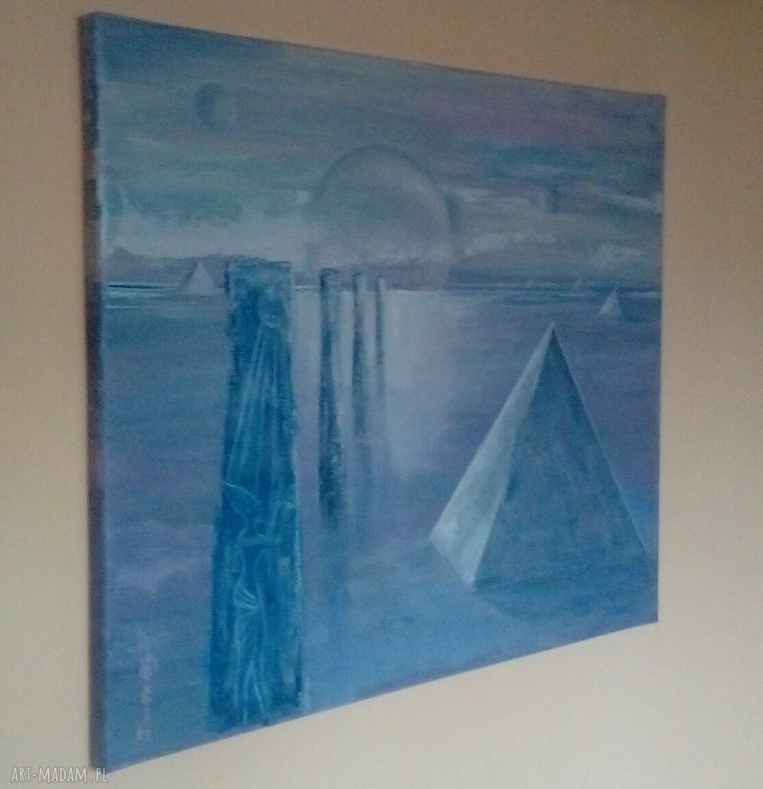 Gdzieś Daleko - obraz olejny na płótnie 50x60 w stylu fantasy