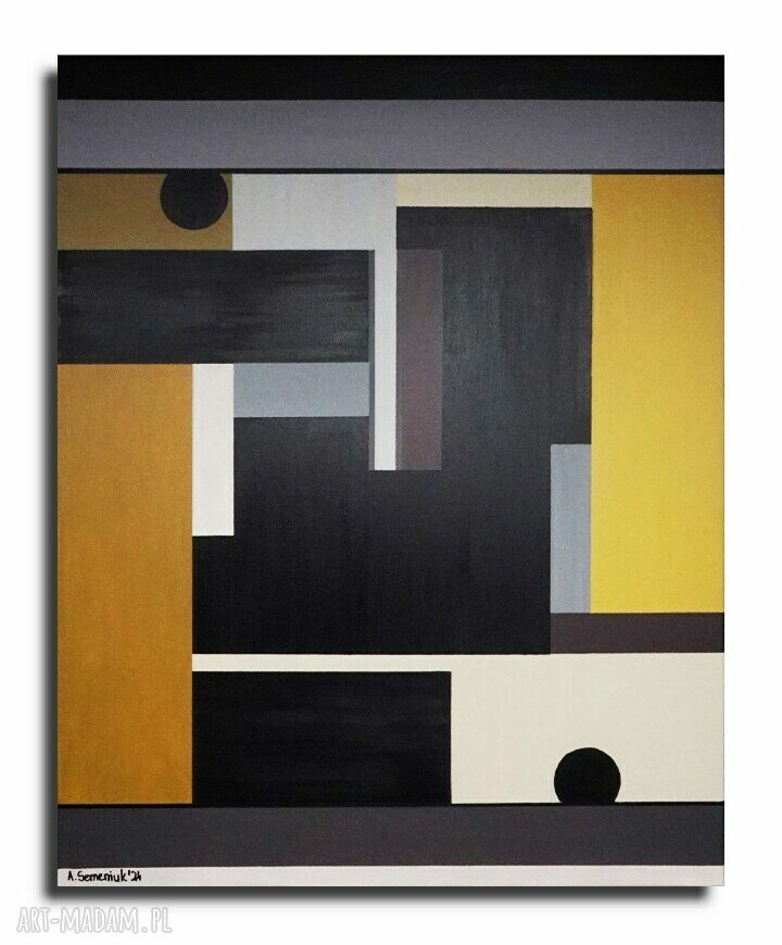 Geometria abstrakcyjna 4 - obraz akrylowy 100 x 80 cm