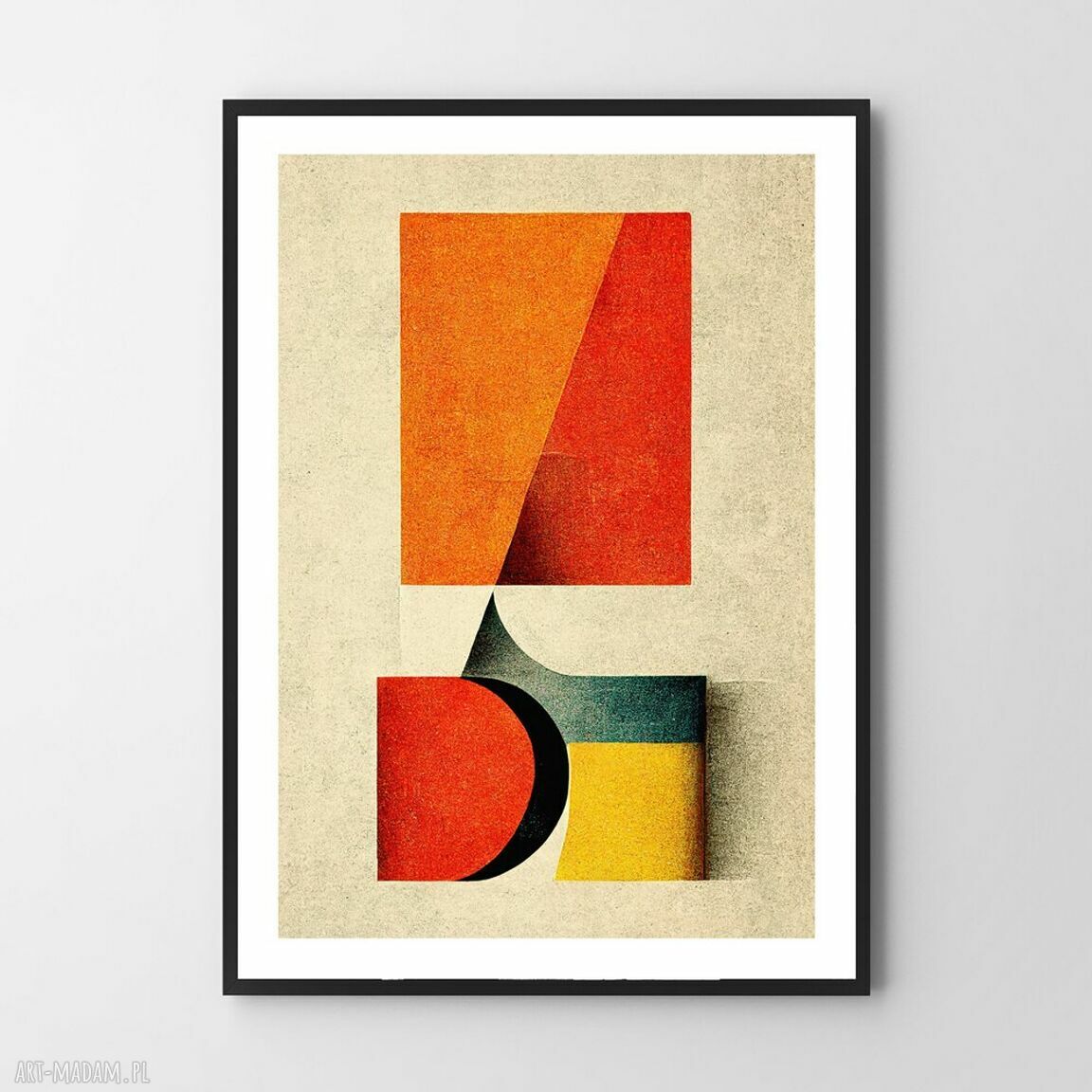Geometryczna abstrakcja - plakat 70x100 cm do sypialni i salonu