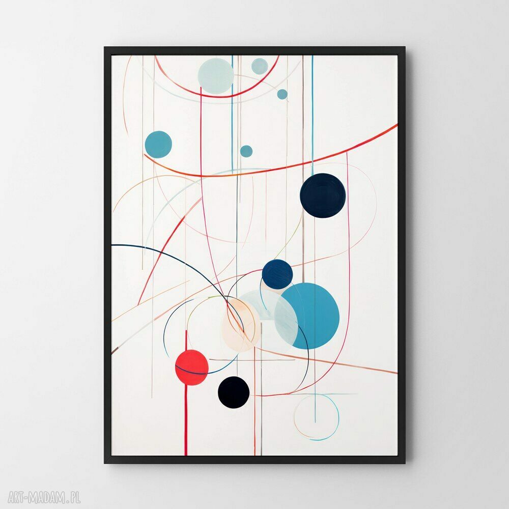 Plakat geometryczny 61x91 cm - geometria do biura (nowoczesny)