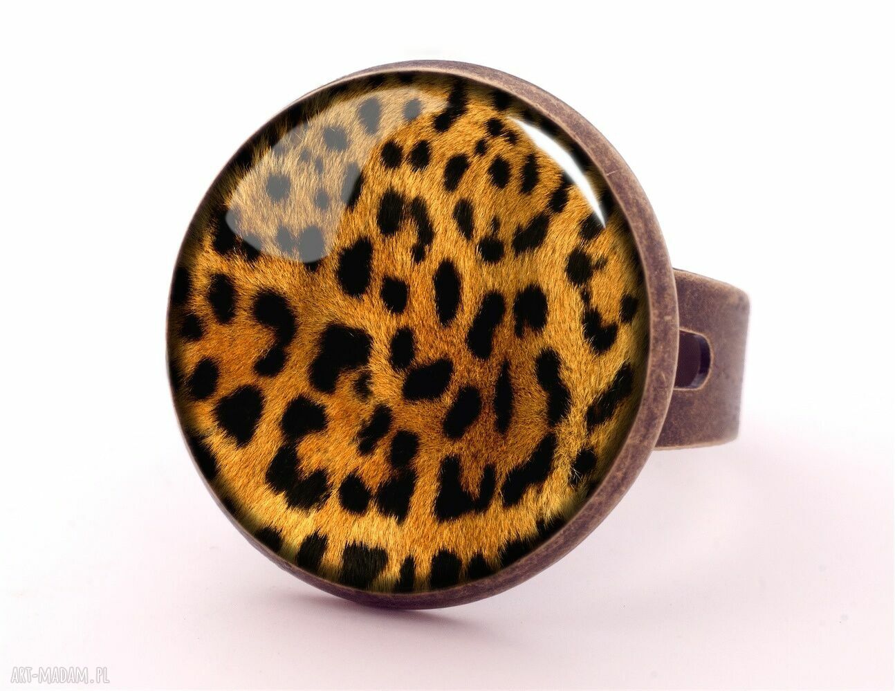 Bransoletka Gepard - handmade drapieżna biżuteria z powiększającym szkiełkiem