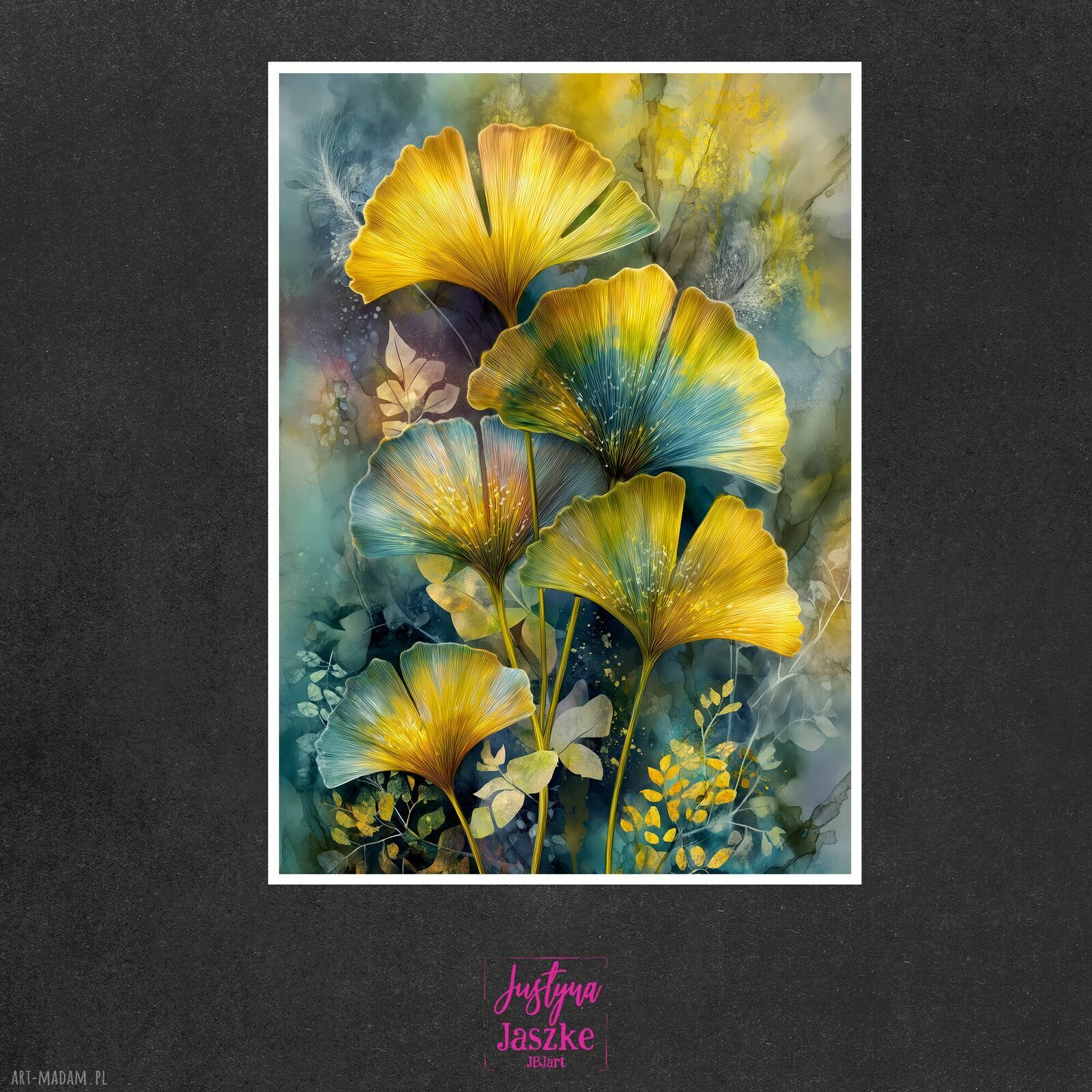 Ginkgo Biloba - zestaw 9 grafik 13x18 cm