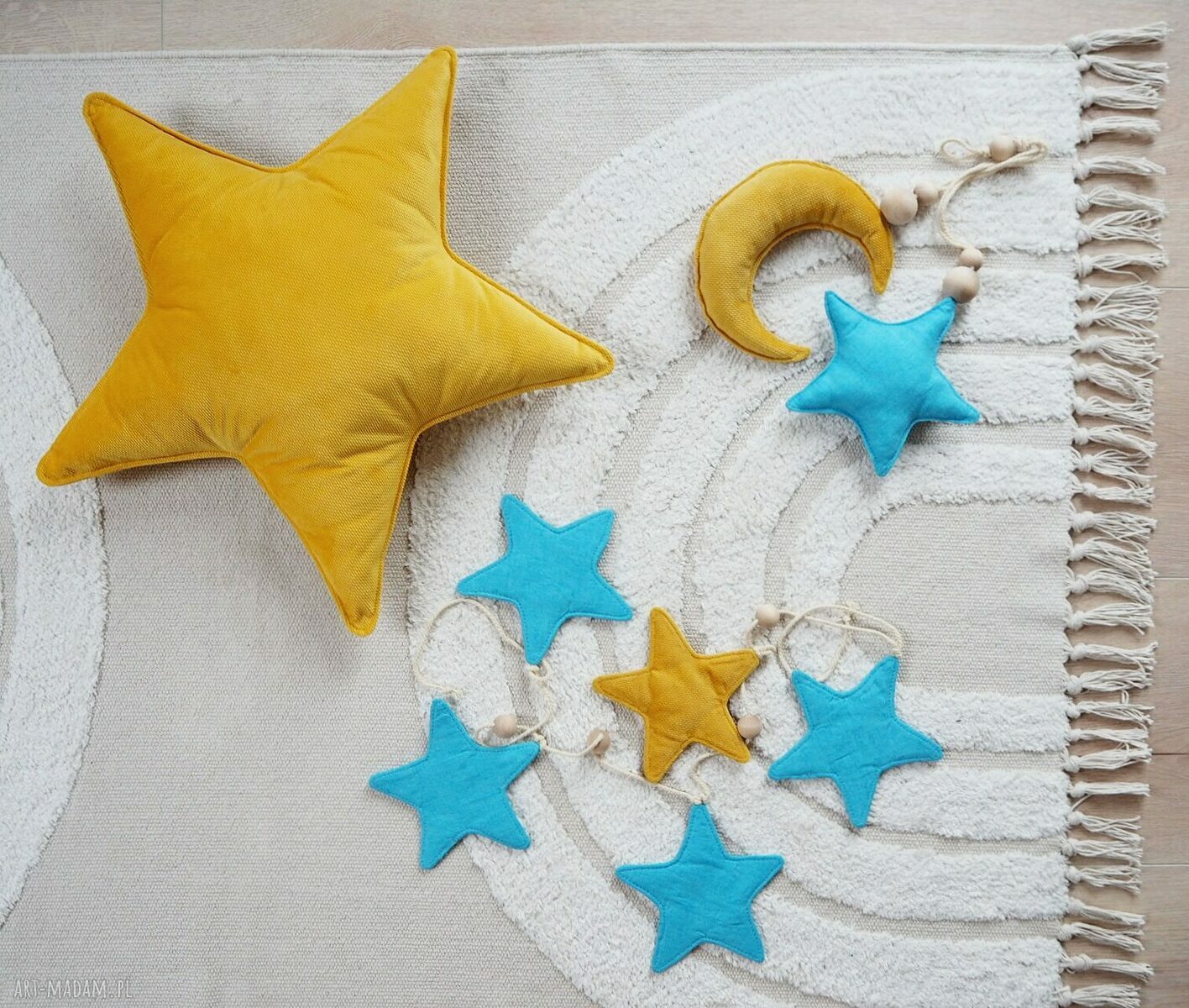 pokoik dziecka: Girlanda dekoracyjna gwiazdki na prezent Hand Made