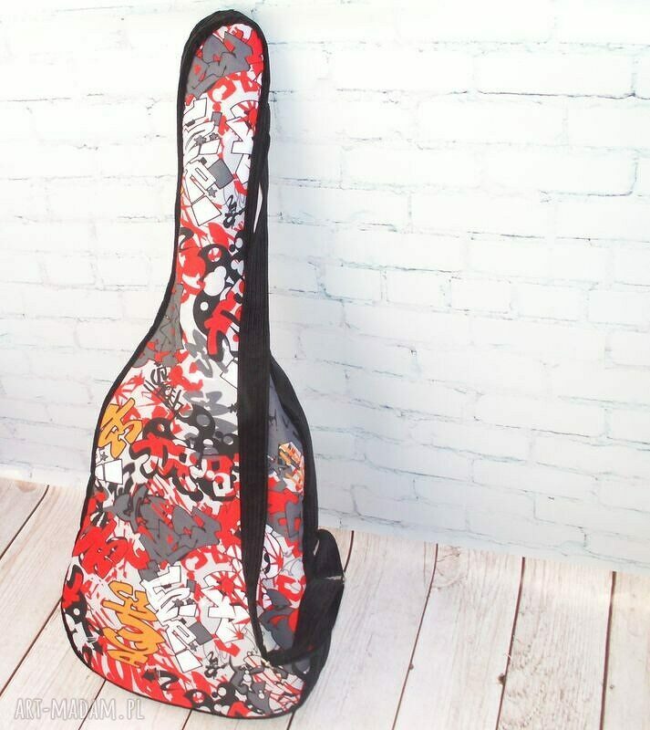 Gitarowy szał:) - futerał i pokrowiec na gitarę graffiti, wodoodporny