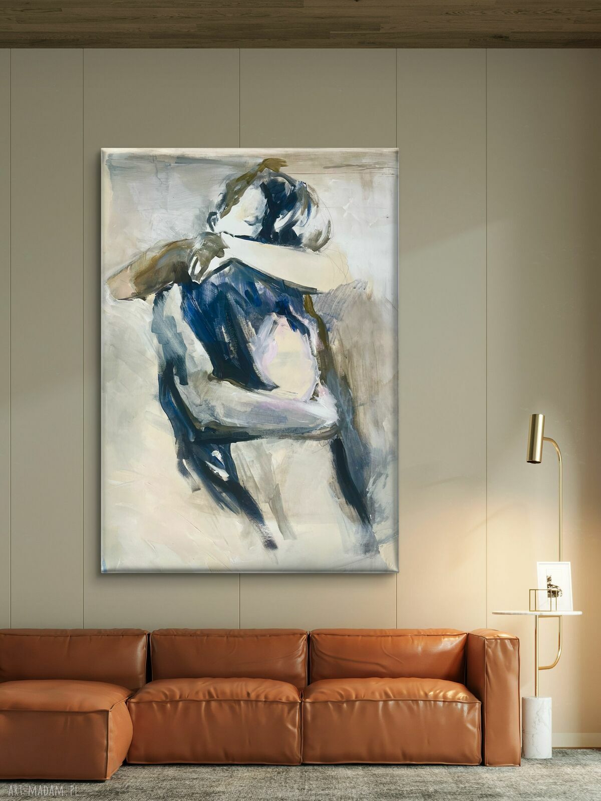 Give Me Hug - romantyczny obraz na płótnie 120x80 cm