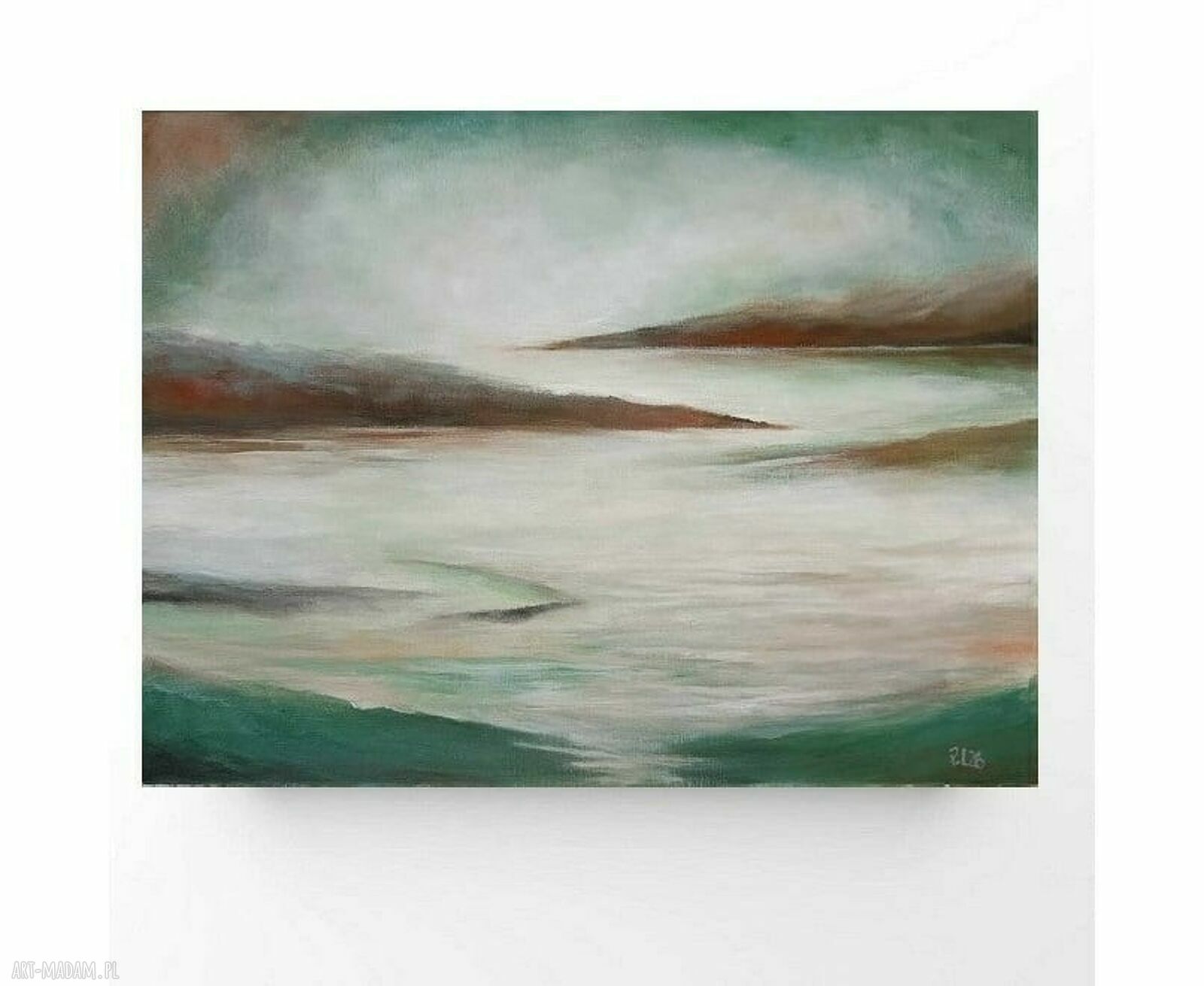 Głębia - oryginalny obraz akrylowy na płótnie 30 x 40 cm