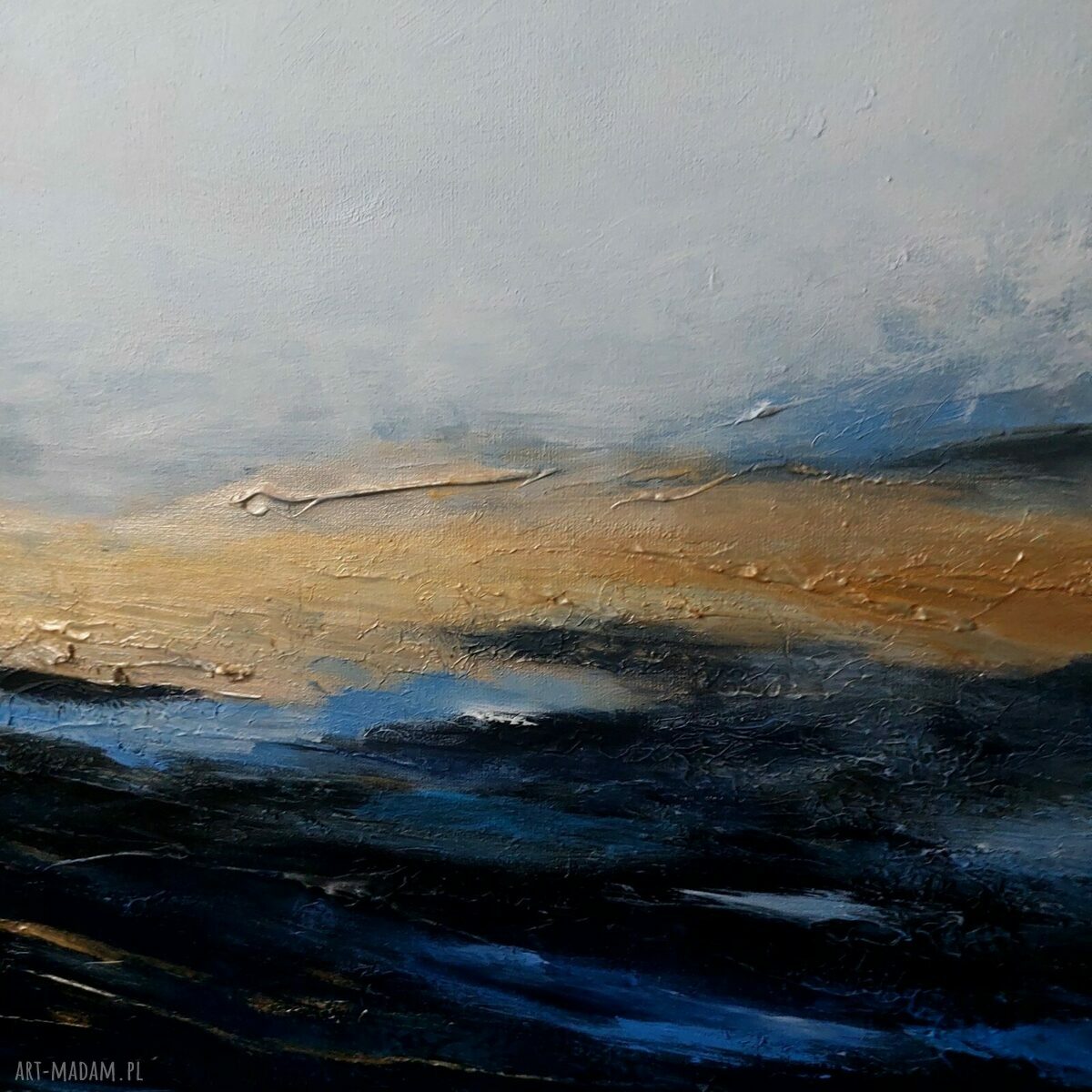 Głębia Oceanu - obraz akrylowy 60x60 cm kwadrat na płótnie