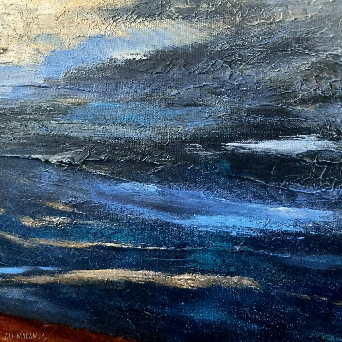 Głębia Oceanu - obraz akrylowy 60x60 cm kwadrat na płótnie
