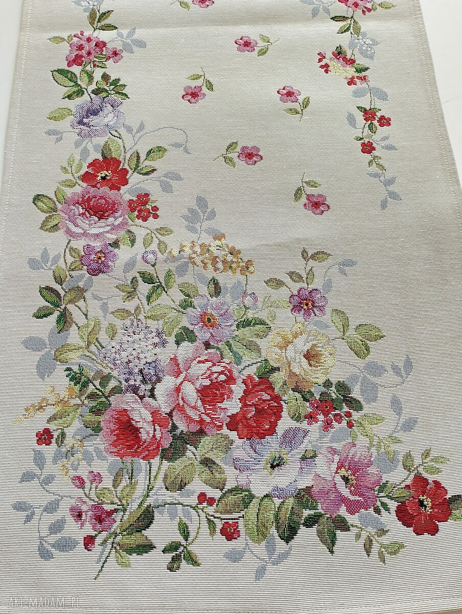Bieżnik gobelinowy „Kwiaty” 38x99 cm