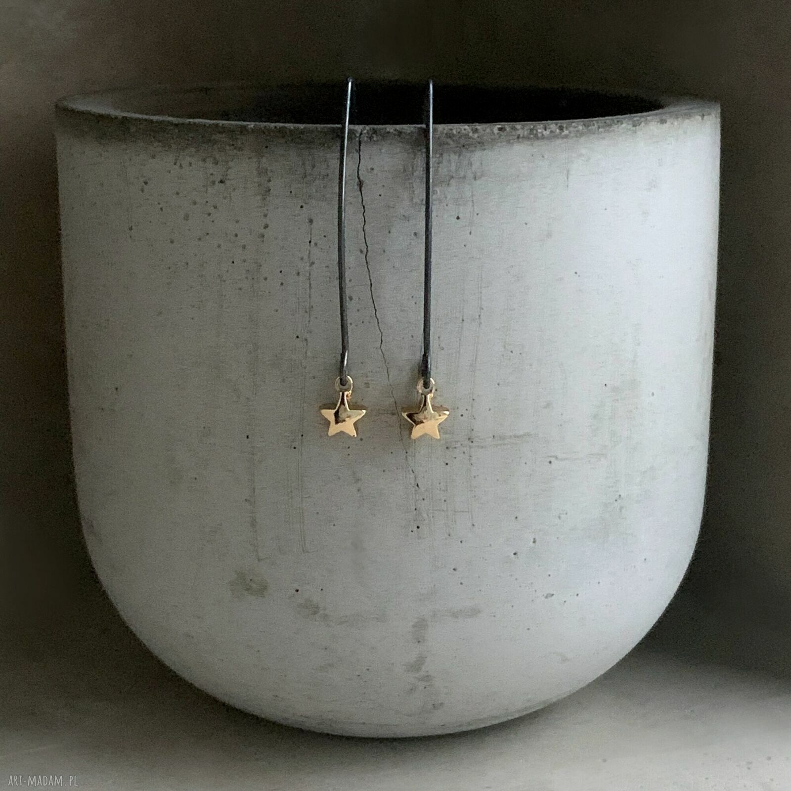 Kolczyki Golden Star "Wish"