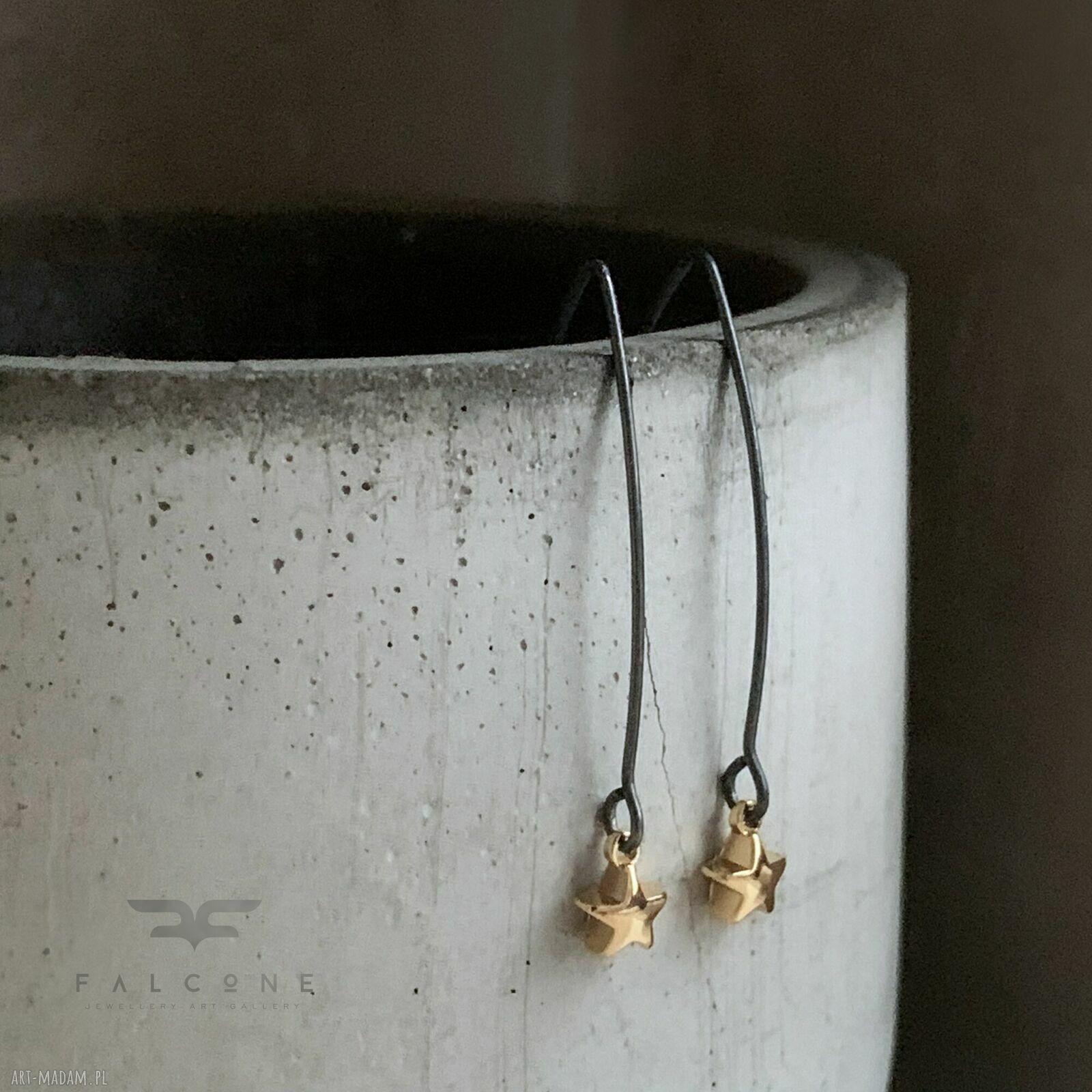 Kolczyki Golden Star "Wish"