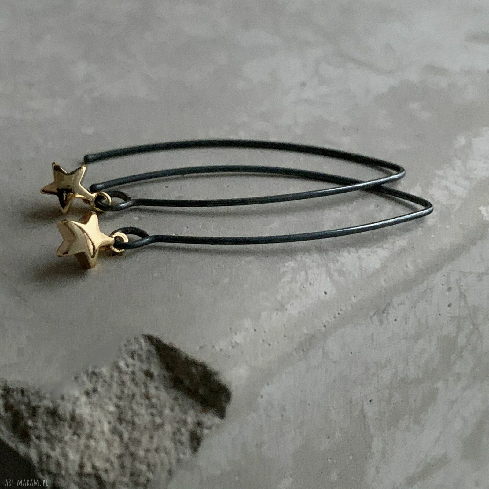 Kolczyki Golden Star "Wish"