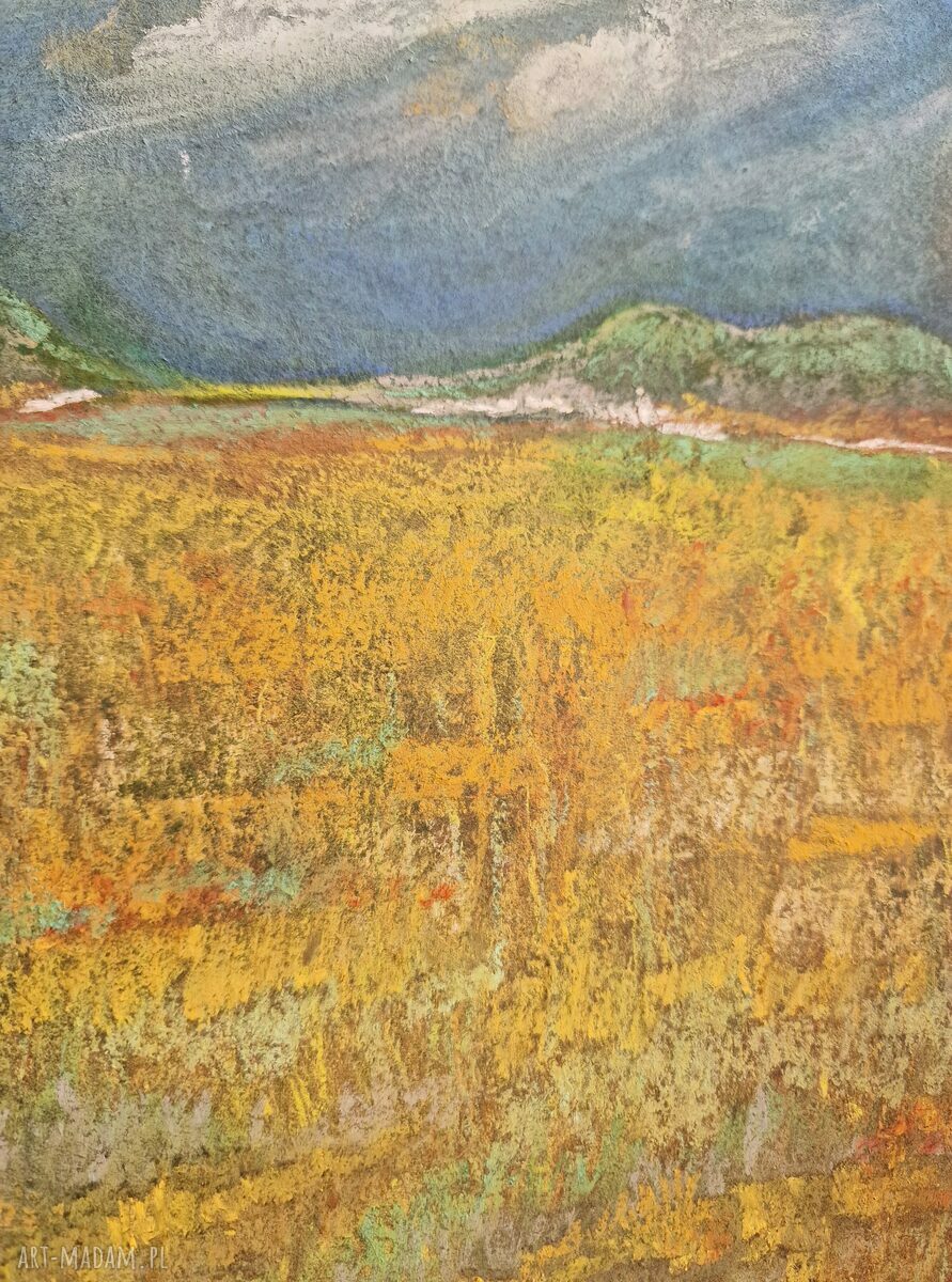 Gorący lipiec - obraz z pasteli suchych A4 (21x29,7 cm)