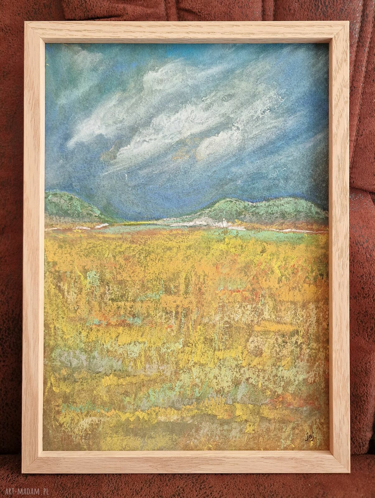 Gorący lipiec - obraz z pasteli suchych A4 (21x29,7 cm)