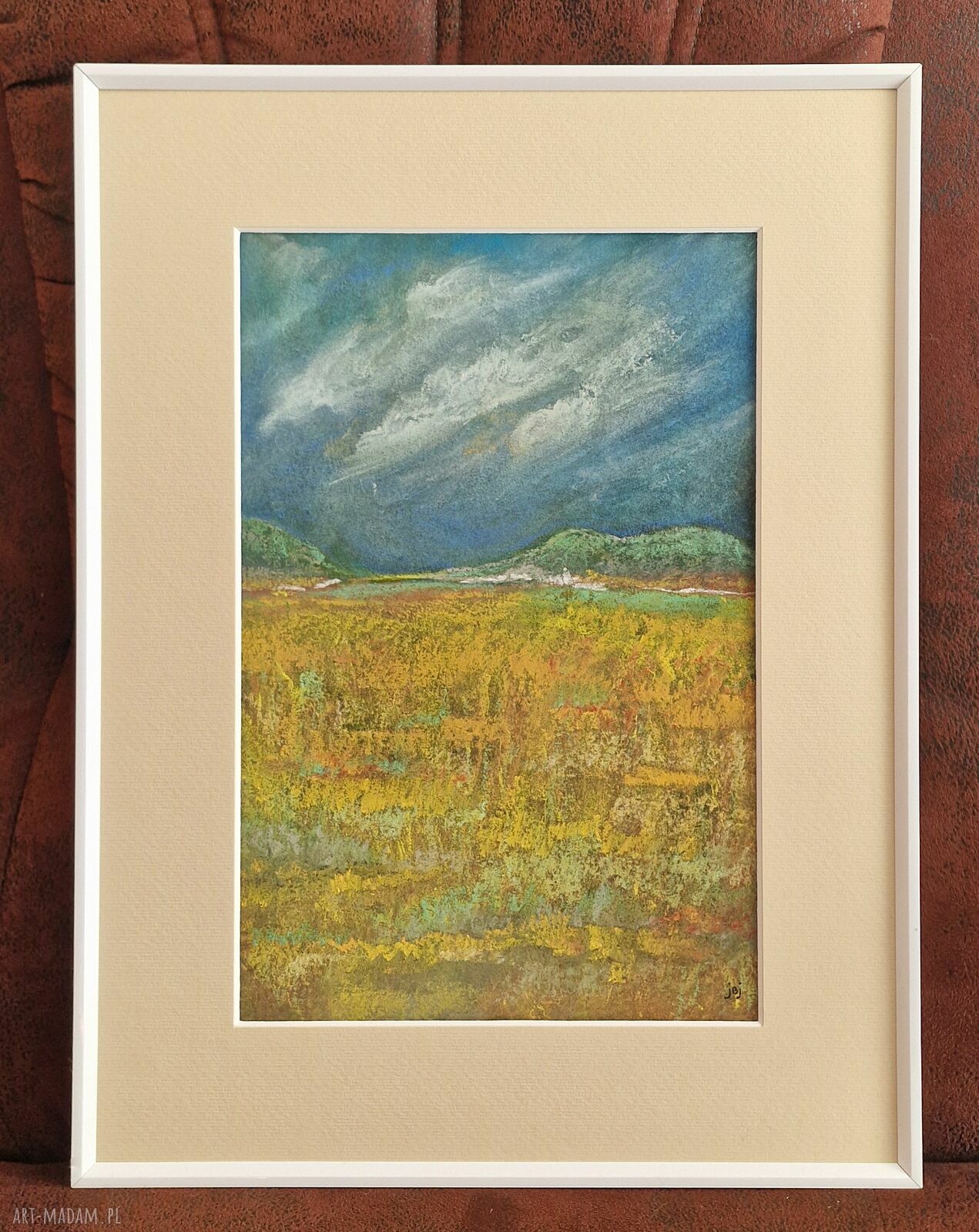 Gorący lipiec - obraz z pasteli suchych A4 (21x29,7 cm)