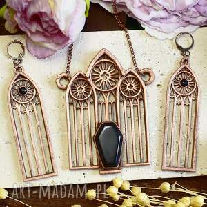 spirit of copper gotycki miedziany zestaw - kolczyki