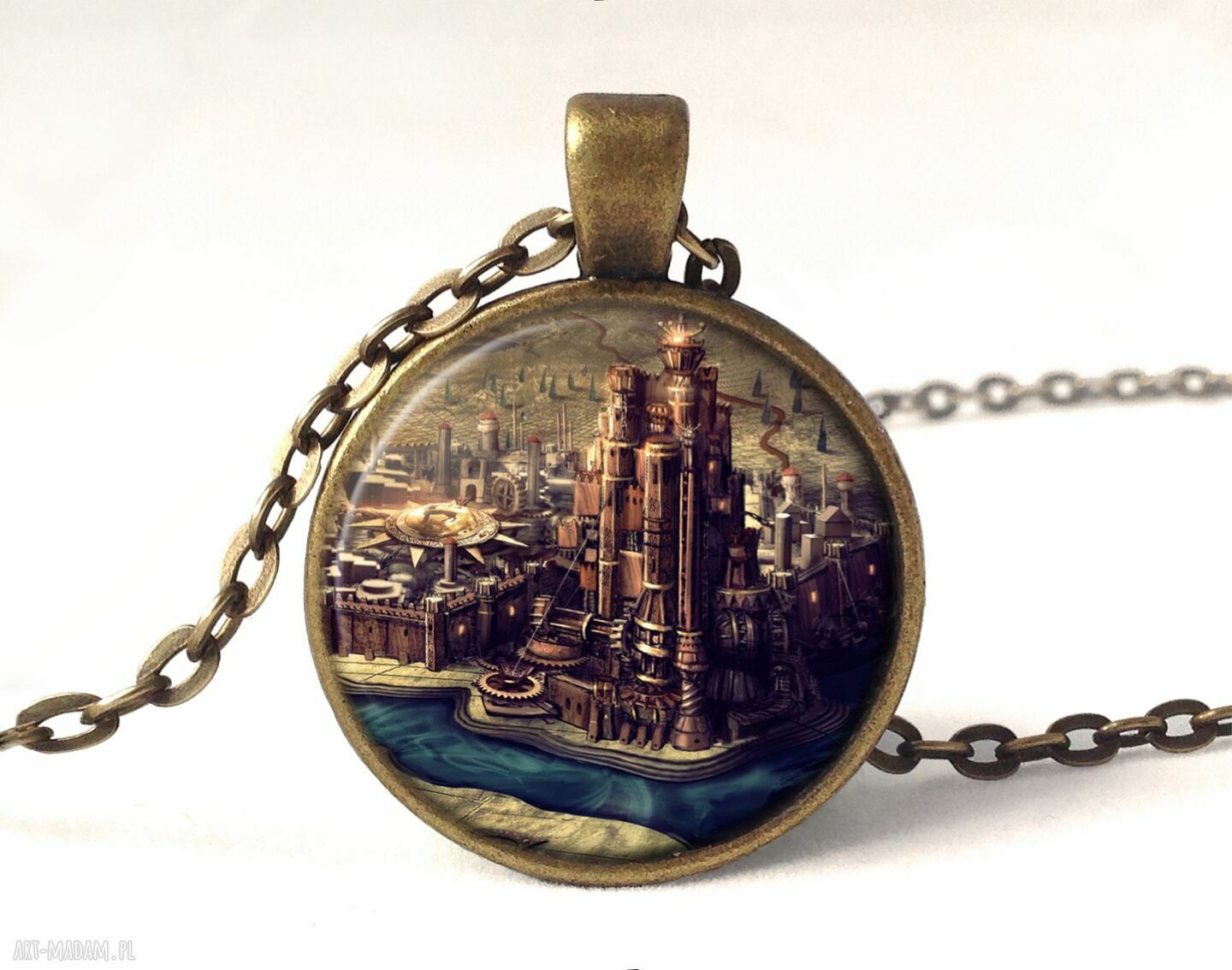 Gra tron kings landing medalion łańcuszkiem zamek prezent