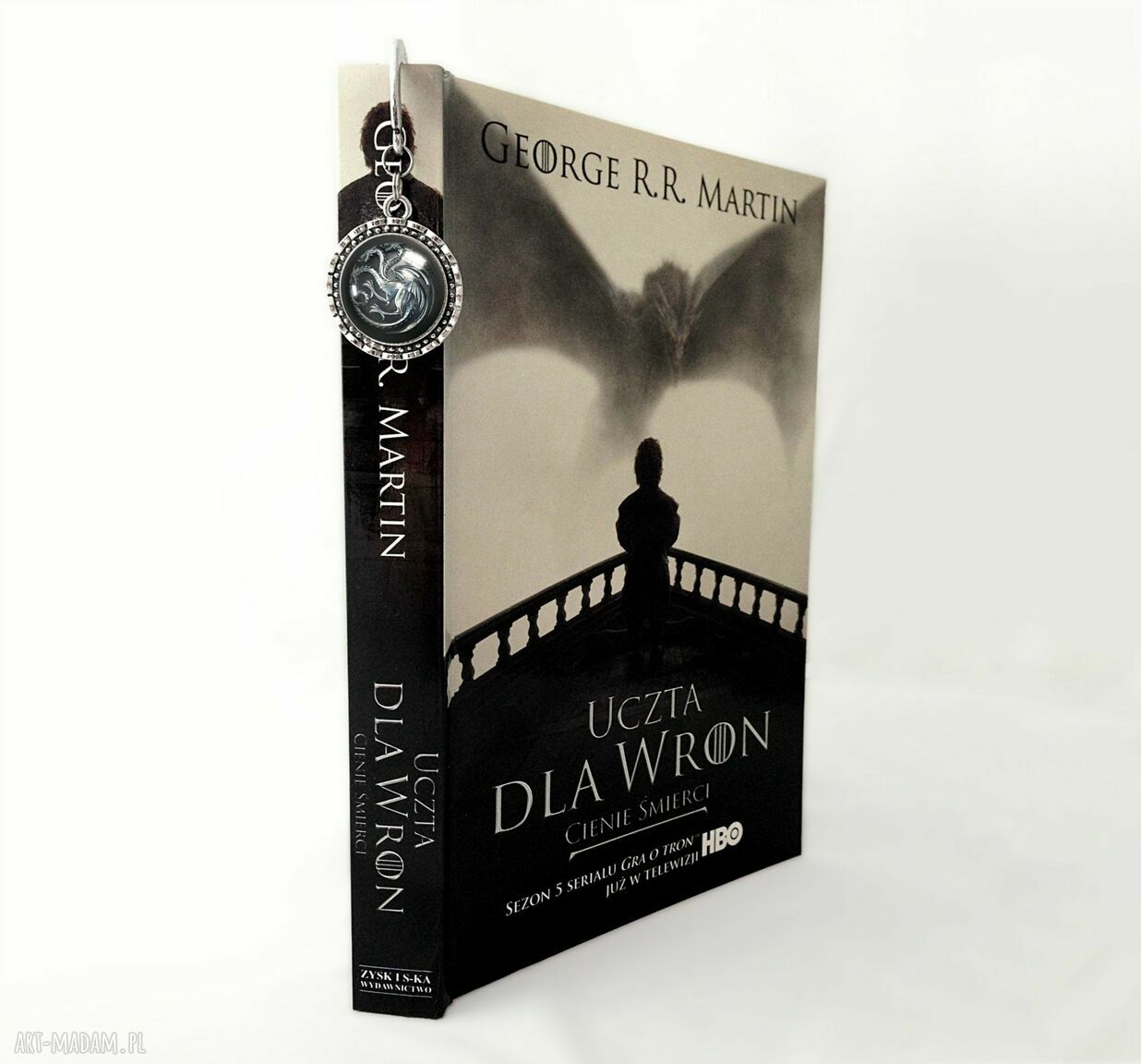 Zakładka książki smoki gra targaryen tron duża kształcie egginegg