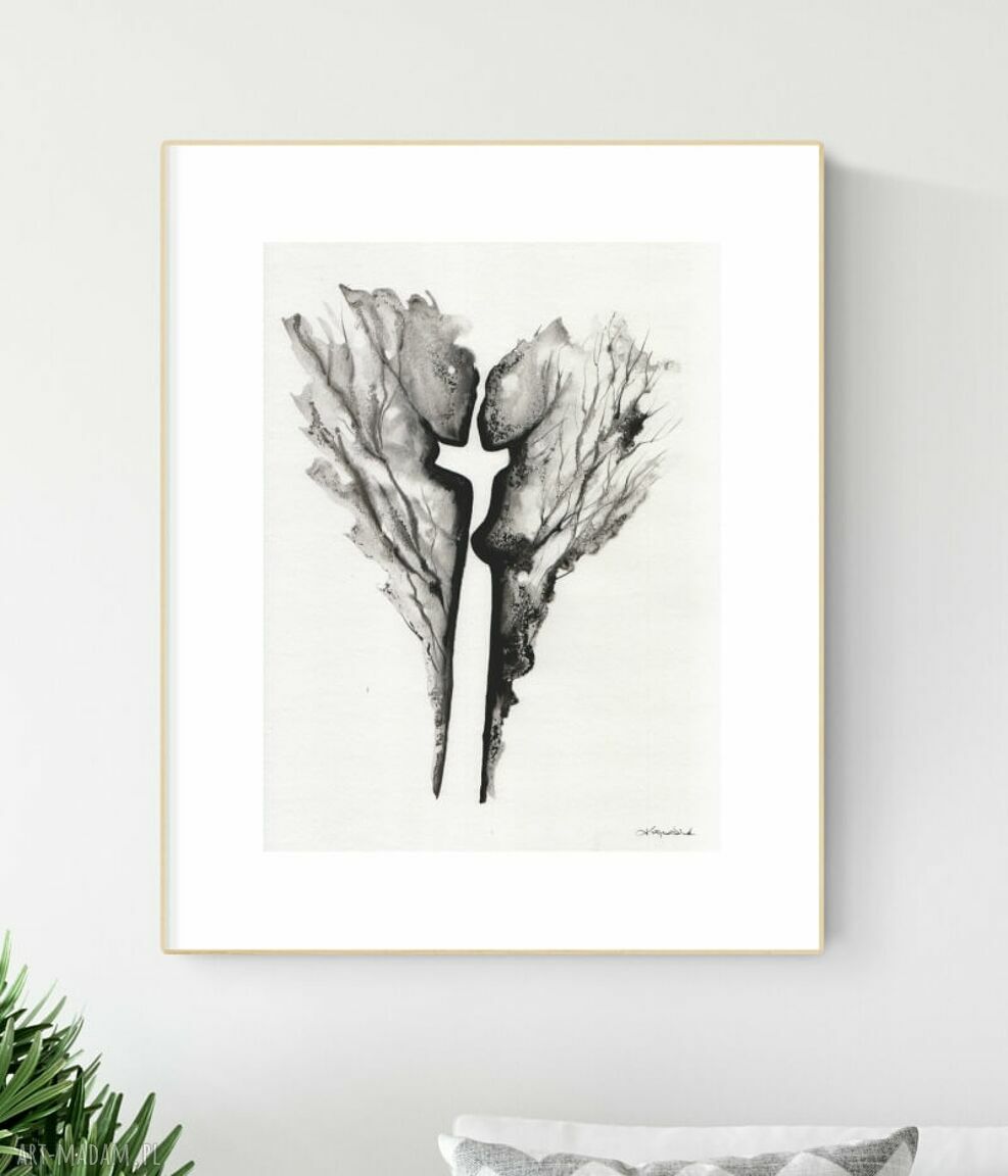 Obraz do salonu 30x40 cm - ręcznie wykonana grafika do sypialni
