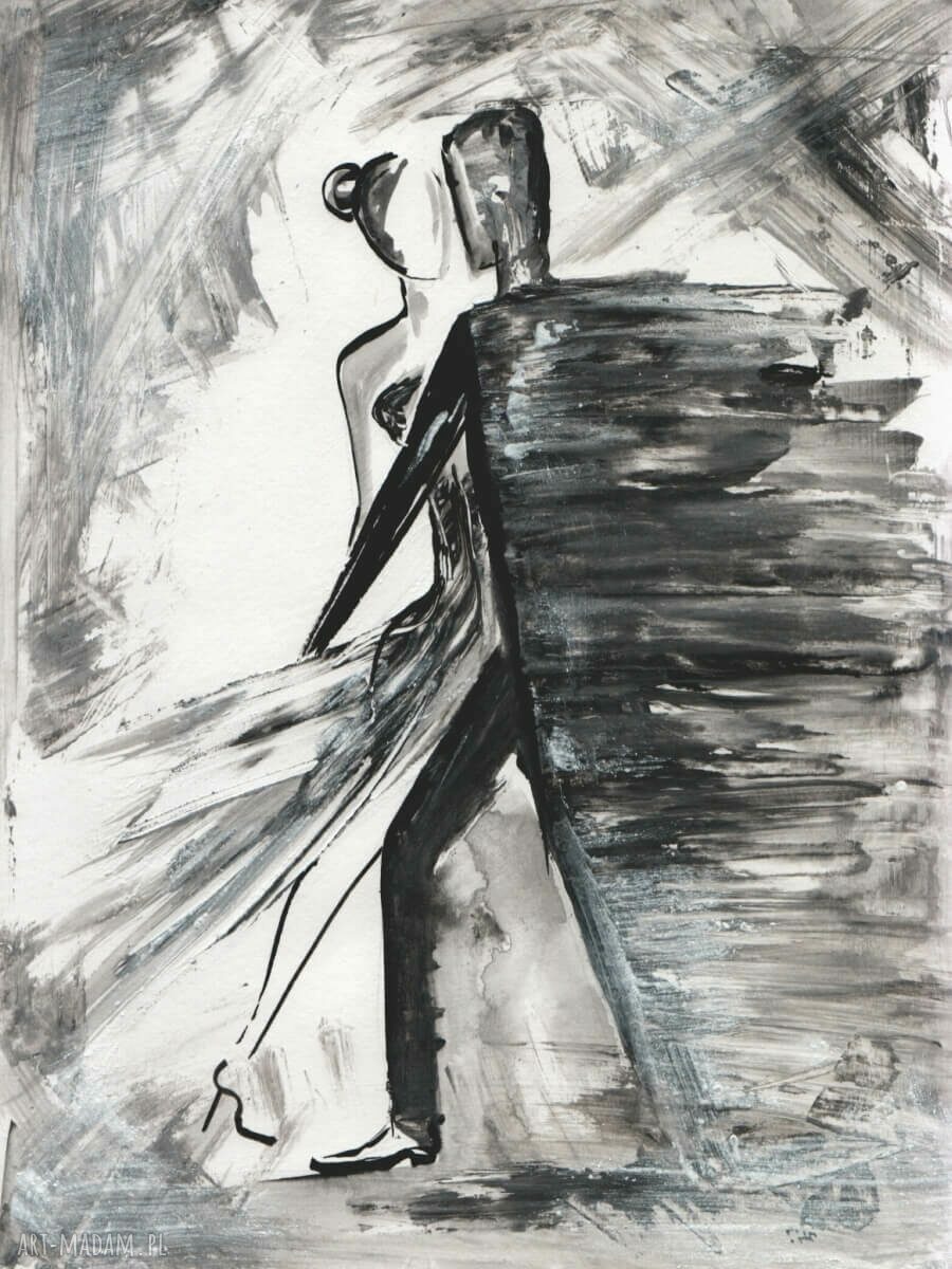 Zestaw 3 abstrakcyjnych obrazów 30x40 cm ręcznie malowane mixmedia (tusz i akwarela)