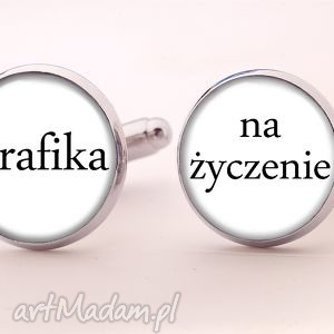 grafika na życzenie - spinki do mankietów