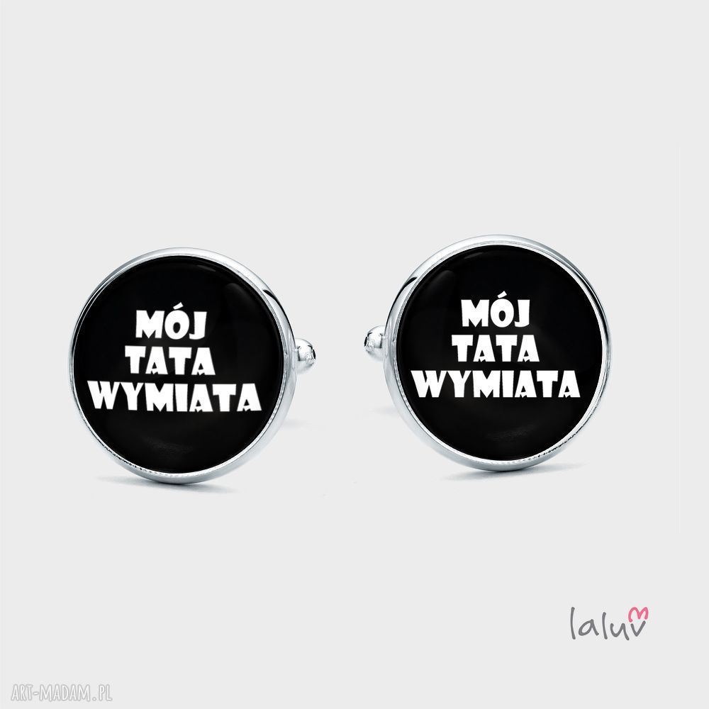 Spinki do mankietów „Mój Tata Wymiata” - prezent dla taty