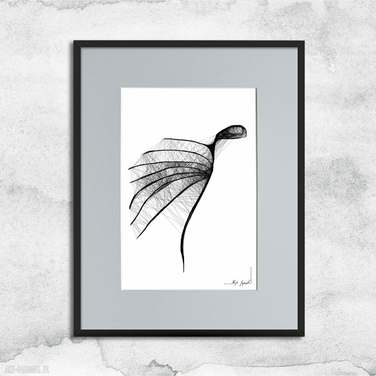 Grafika z ramą nr 71 - anioł
