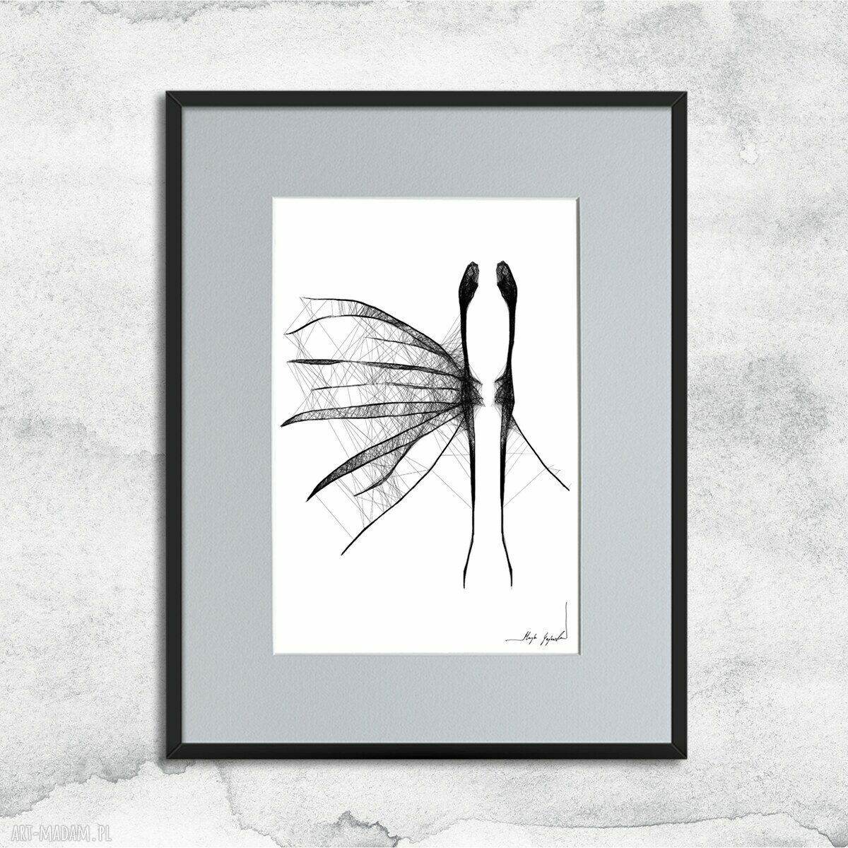 Grafika z ramą nr 72 - Anioł 41x31 cm