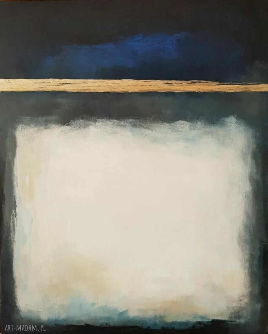 Granat ze złotem - duży obraz akrylowy formatu 80/100 cm