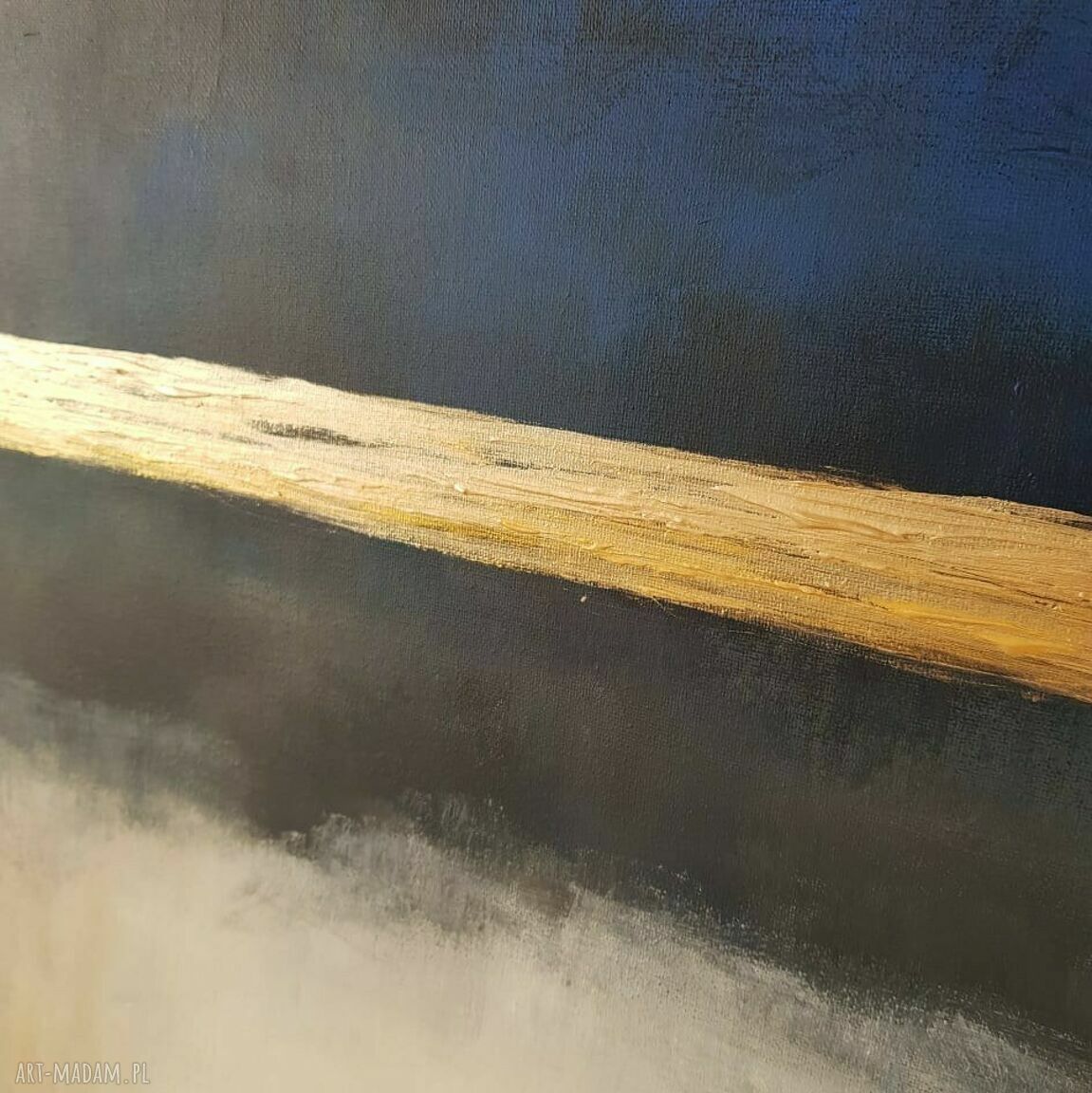 Granat ze złotem - duży obraz akrylowy formatu 80/100 cm