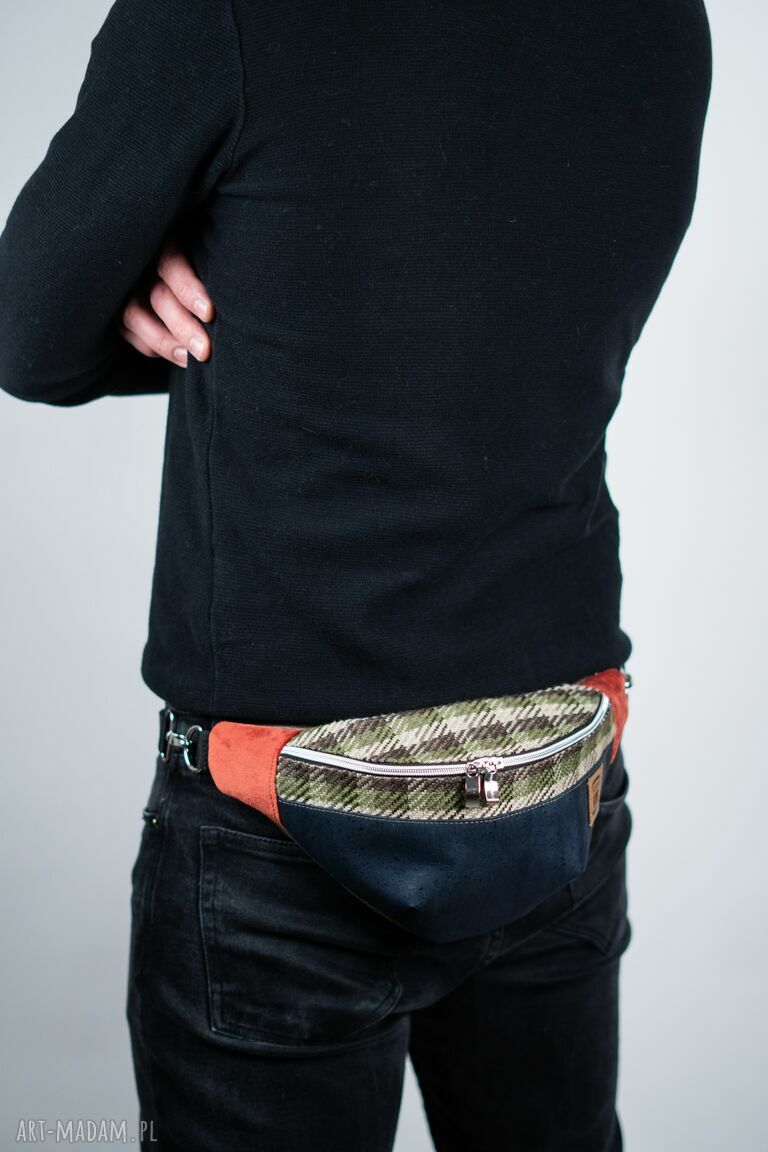 Granatowa nerka z korka KORKOWY ZAWRÓT GŁOWY - unisex