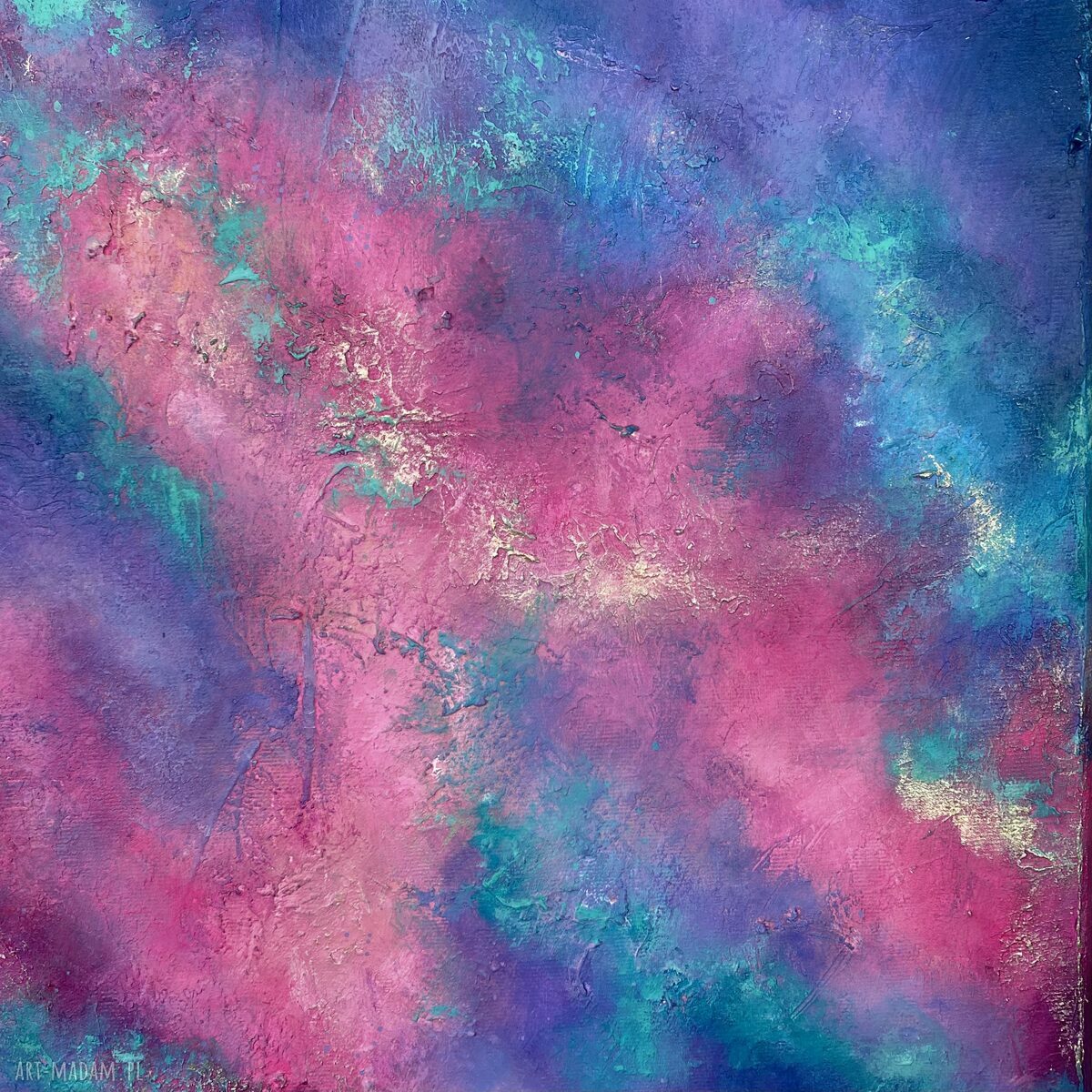 Granatowy obraz kosmos - mgławica Nebula I 50x100 cm (3D)