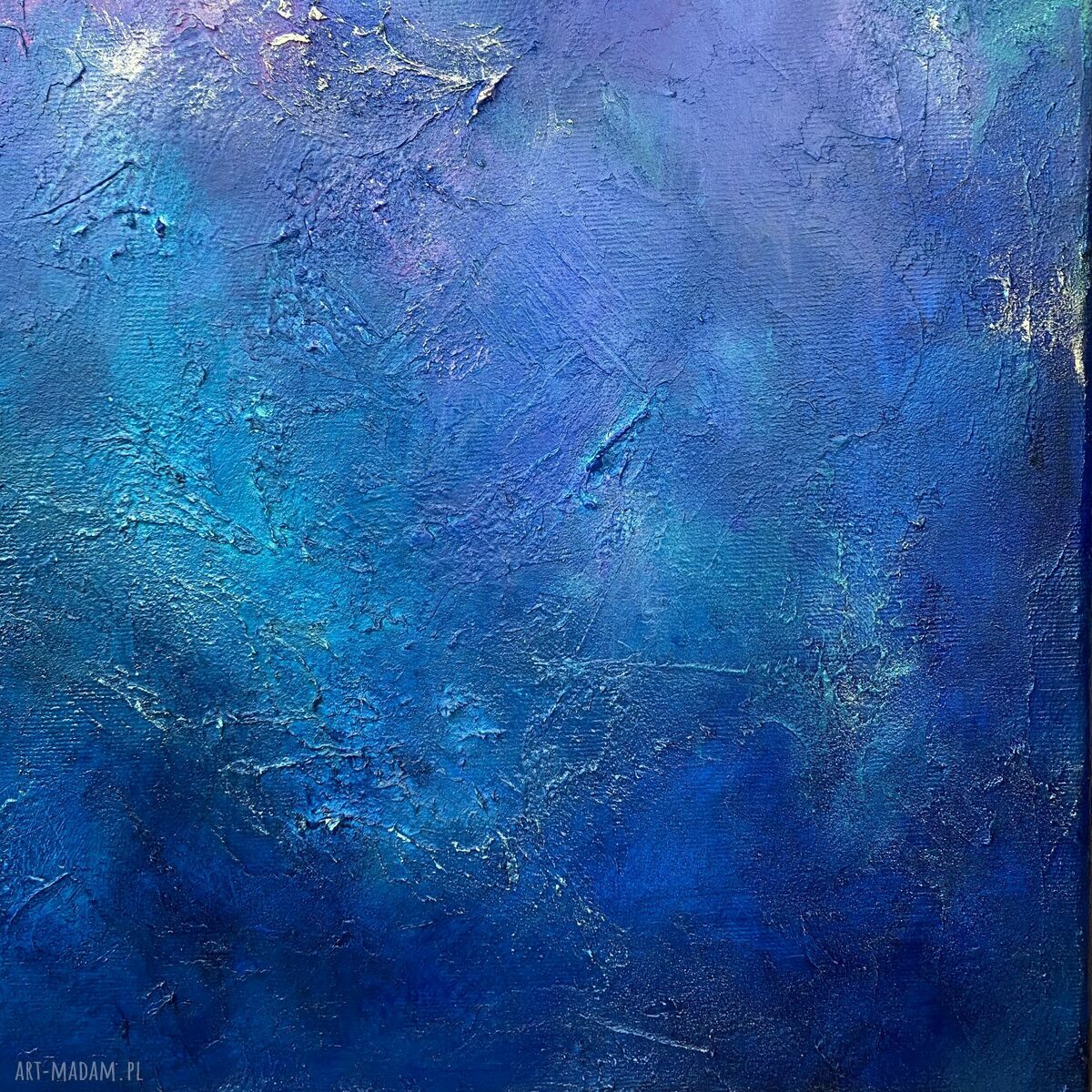 Granatowy obraz kosmos - mgławica Nebula I 50x100 cm (3D)