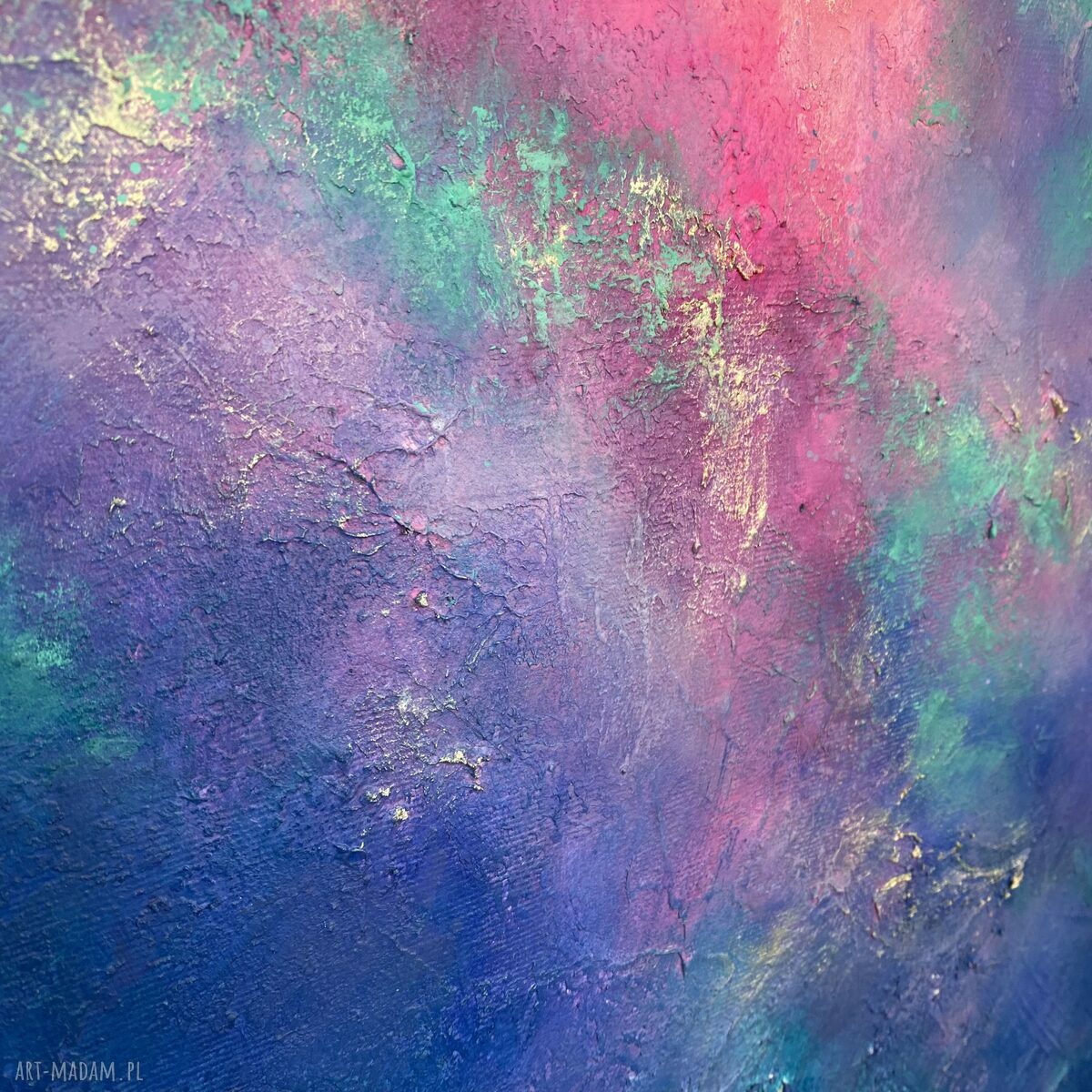 Granatowy obraz kosmos - mgławica Nebula I 50x100 cm (3D)