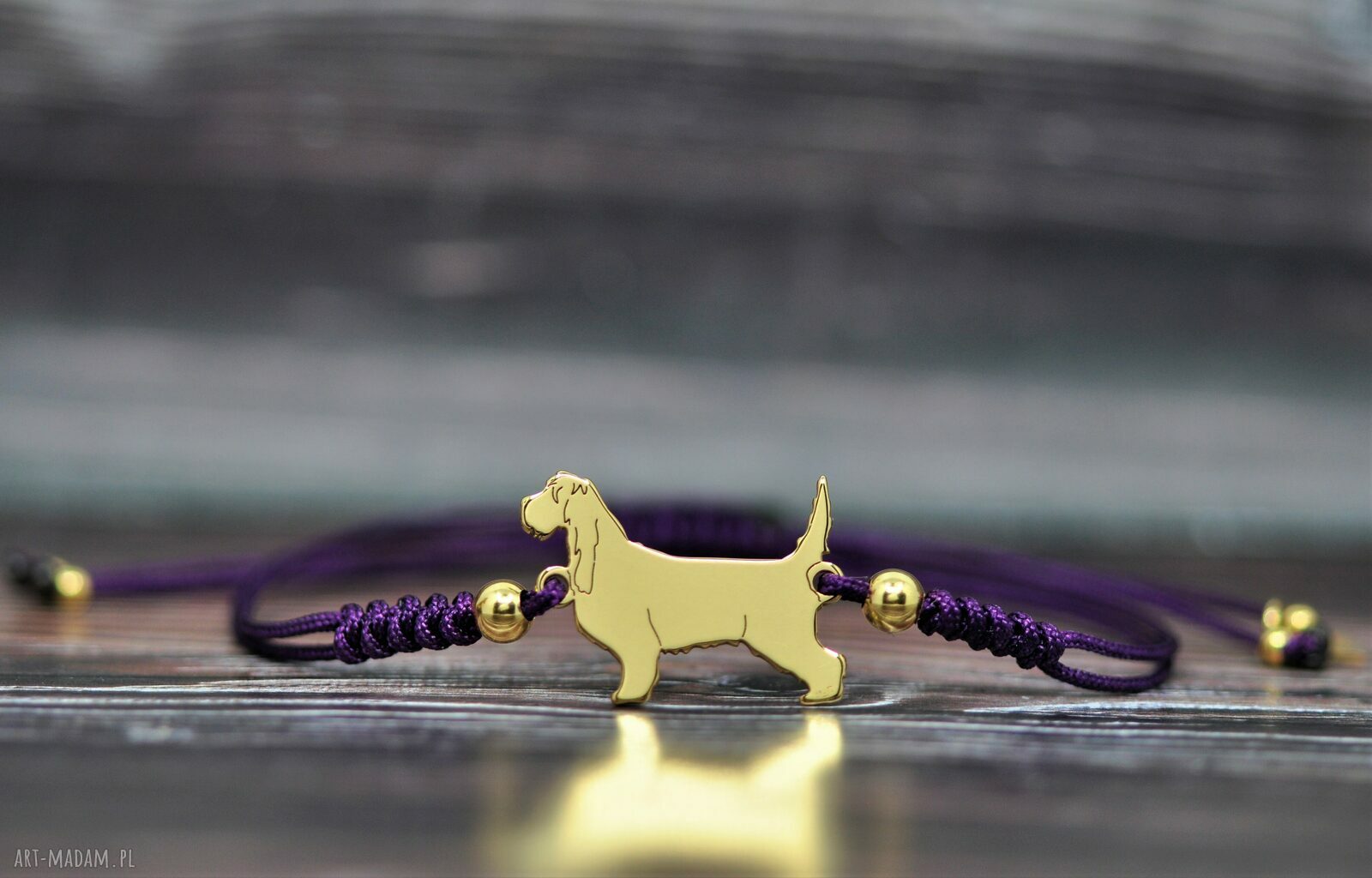Grand Basset - srebrna bransoletka handmade