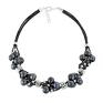 czarne bransoletki ceramika grapes bracelet - graphite