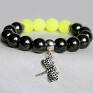 szare bransoletki neonowe graphite & neon yellow