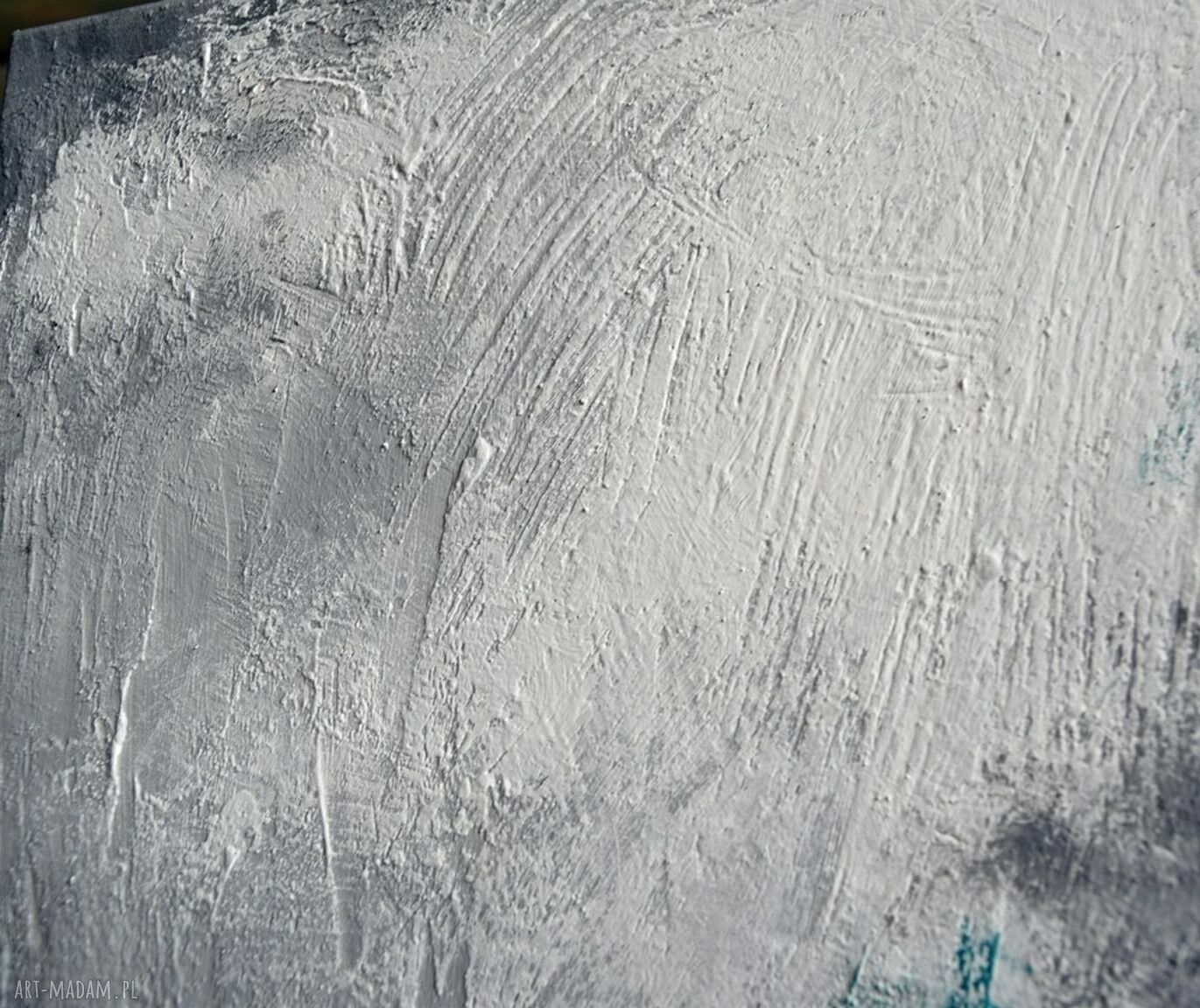 Green zone IV - abstrakcyjny obraz ręcznie malowany na płótnie 50x70 cm