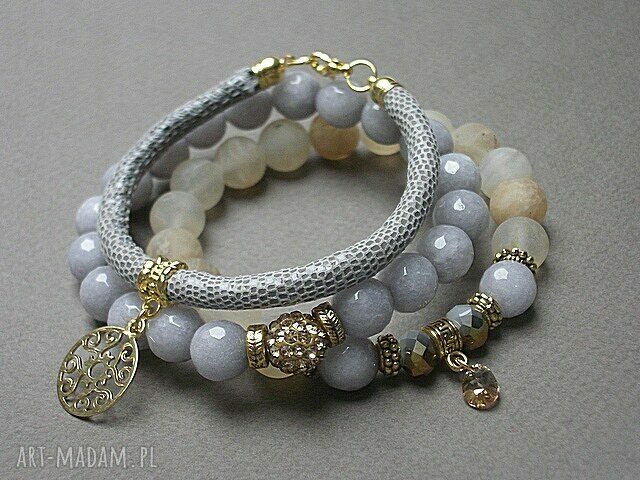 GREY AND CHAMPAGNE VOL. 9 /18.11.15/ set handmade