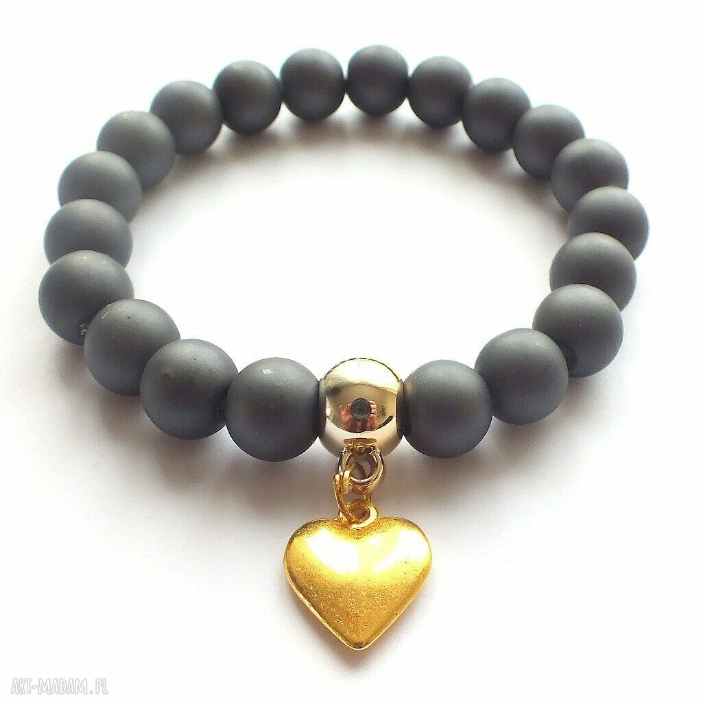 Set grey twine, beads&graphite pearls
