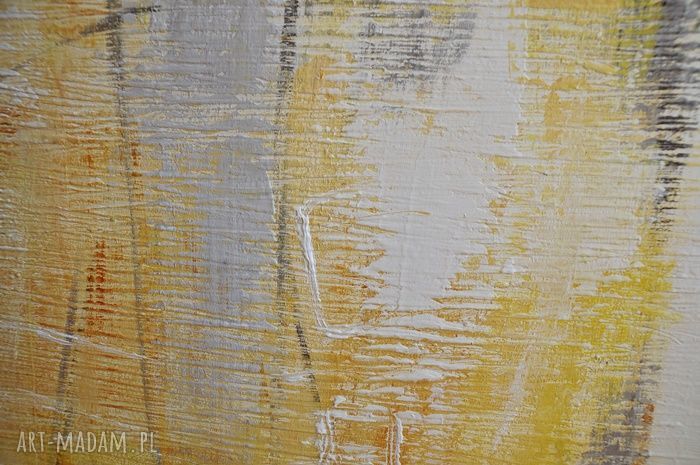 Grot 2 - nowoczesny abstrakcyjny obraz ręcznie malowany na płótnie 80x120 cm