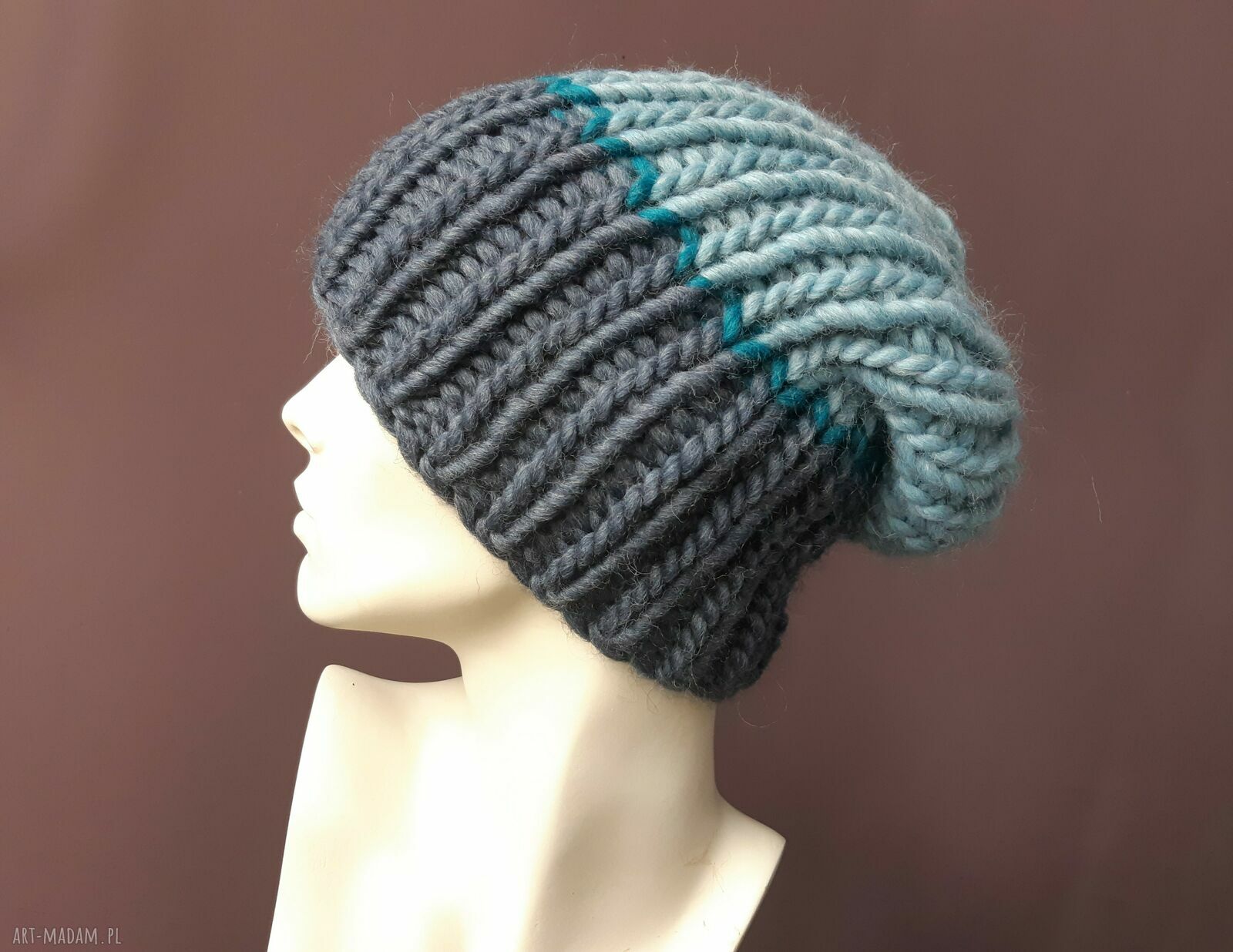 Grubas z alpaką - czapka unisex na srogą zimę